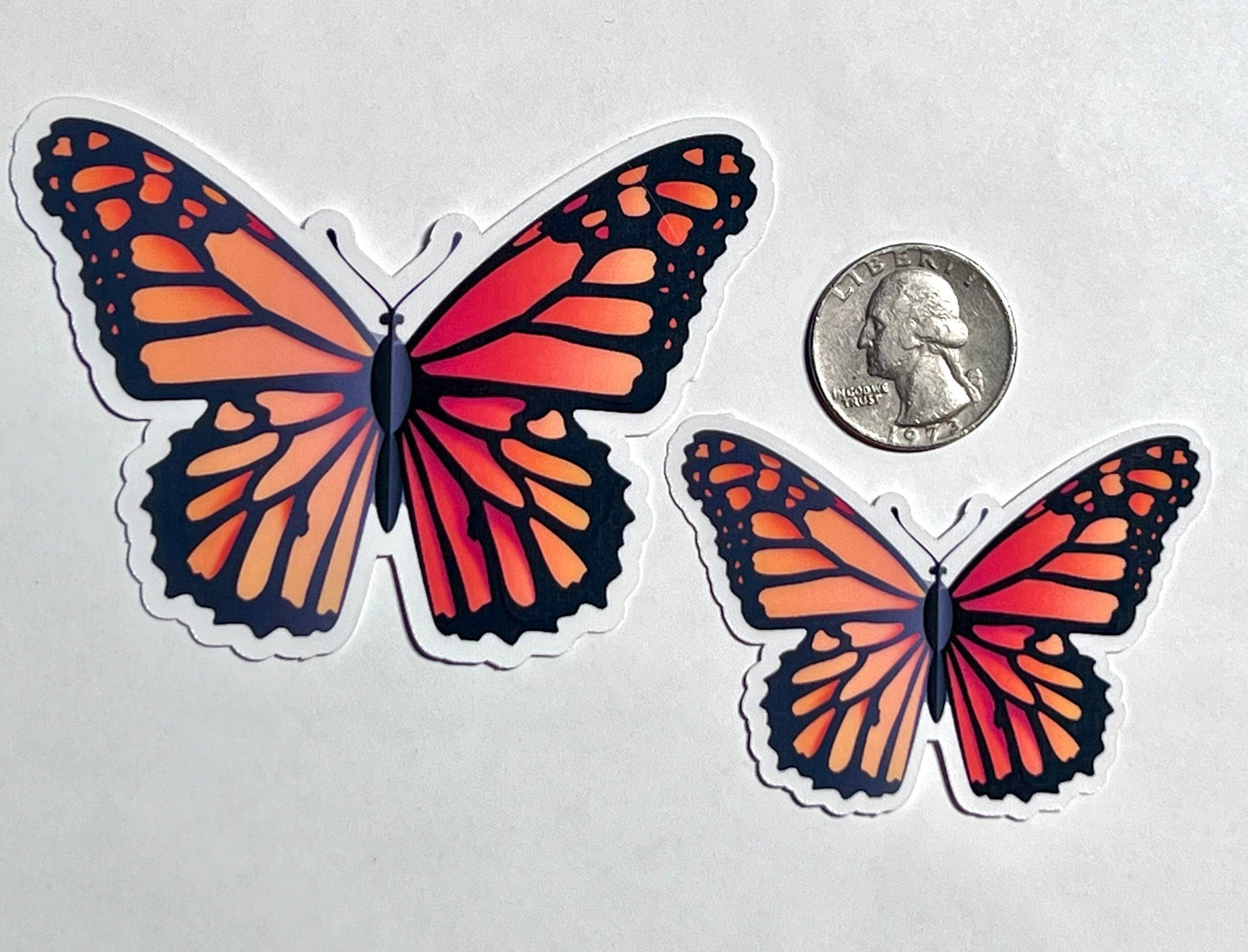 Monarch Butterfly Vinyl Sticker image 2