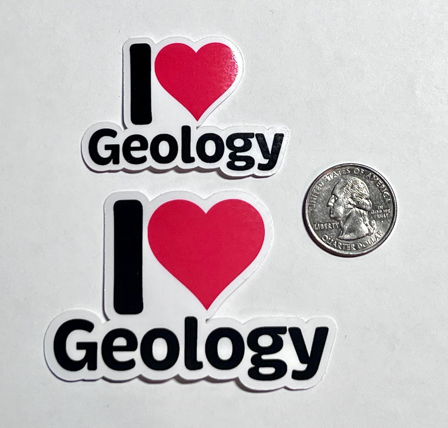 I Love Geology Vinyl Sticker image 2