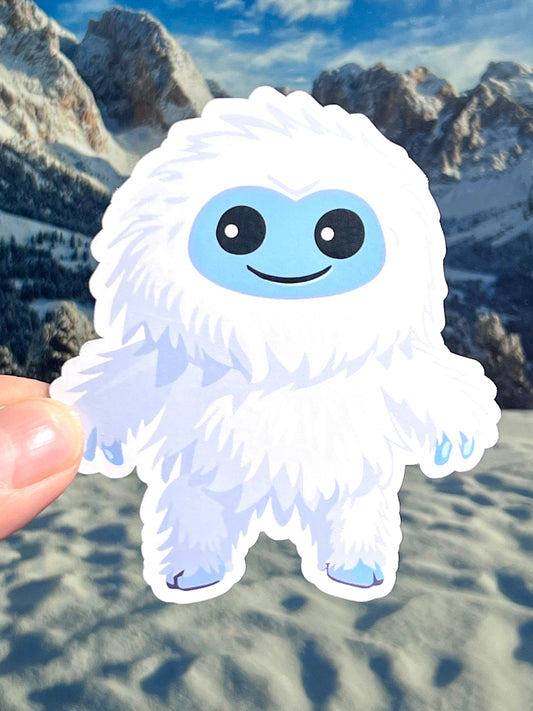 Abominable Snowman Sticker | Cute Yeti Vinyl Sticker