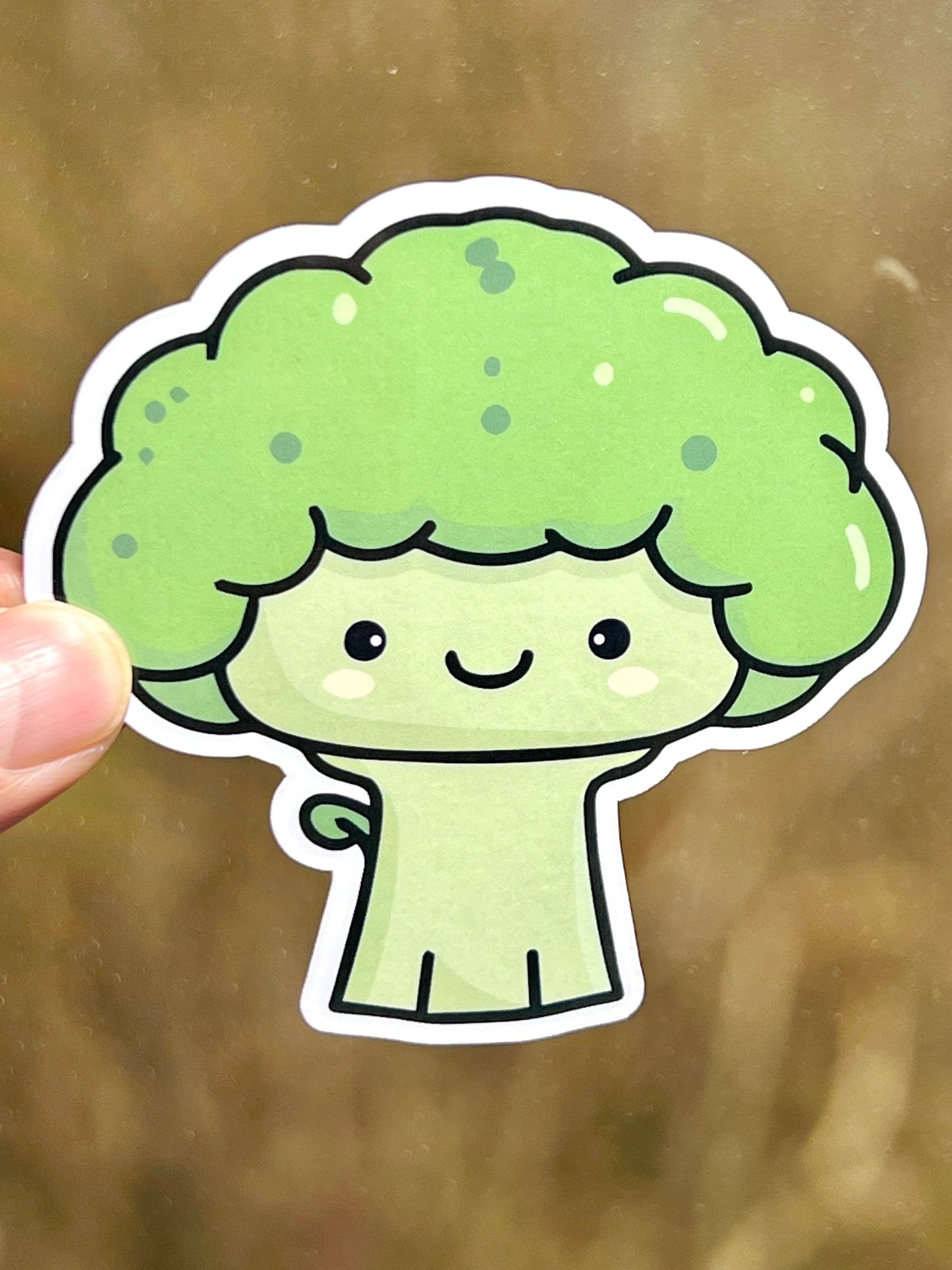 Cute Broccoli Sticker | Broccoli Vegetable Kawaii Design