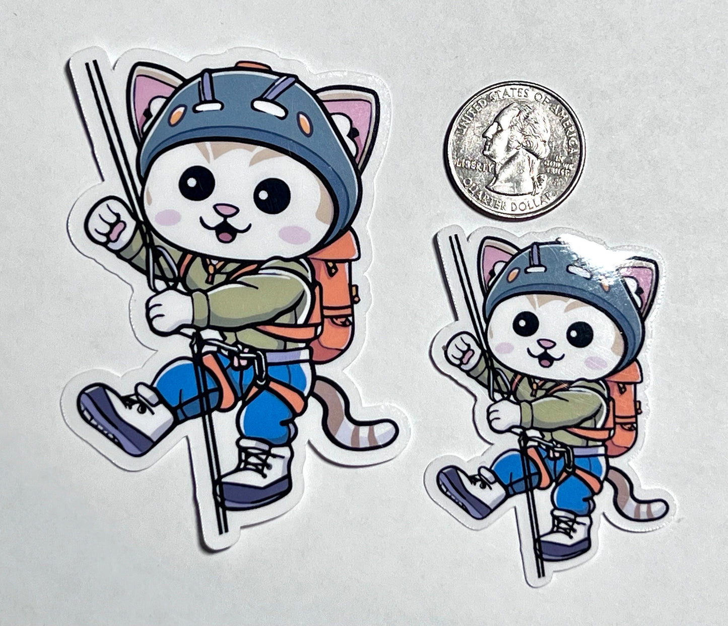 Climbing Cat Vinyl Sticker image 2