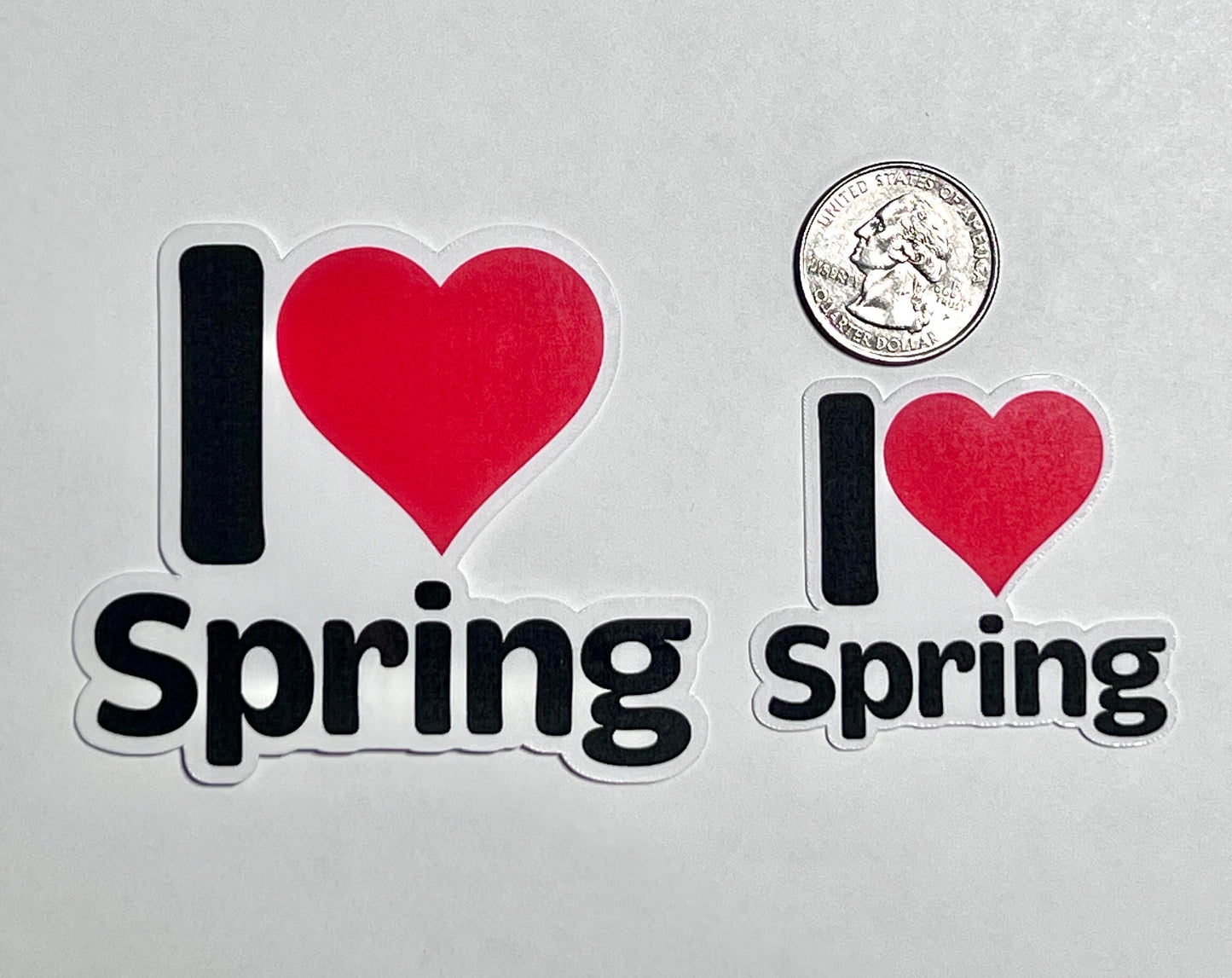 I Heart Spring Vinyl Sticker image 2