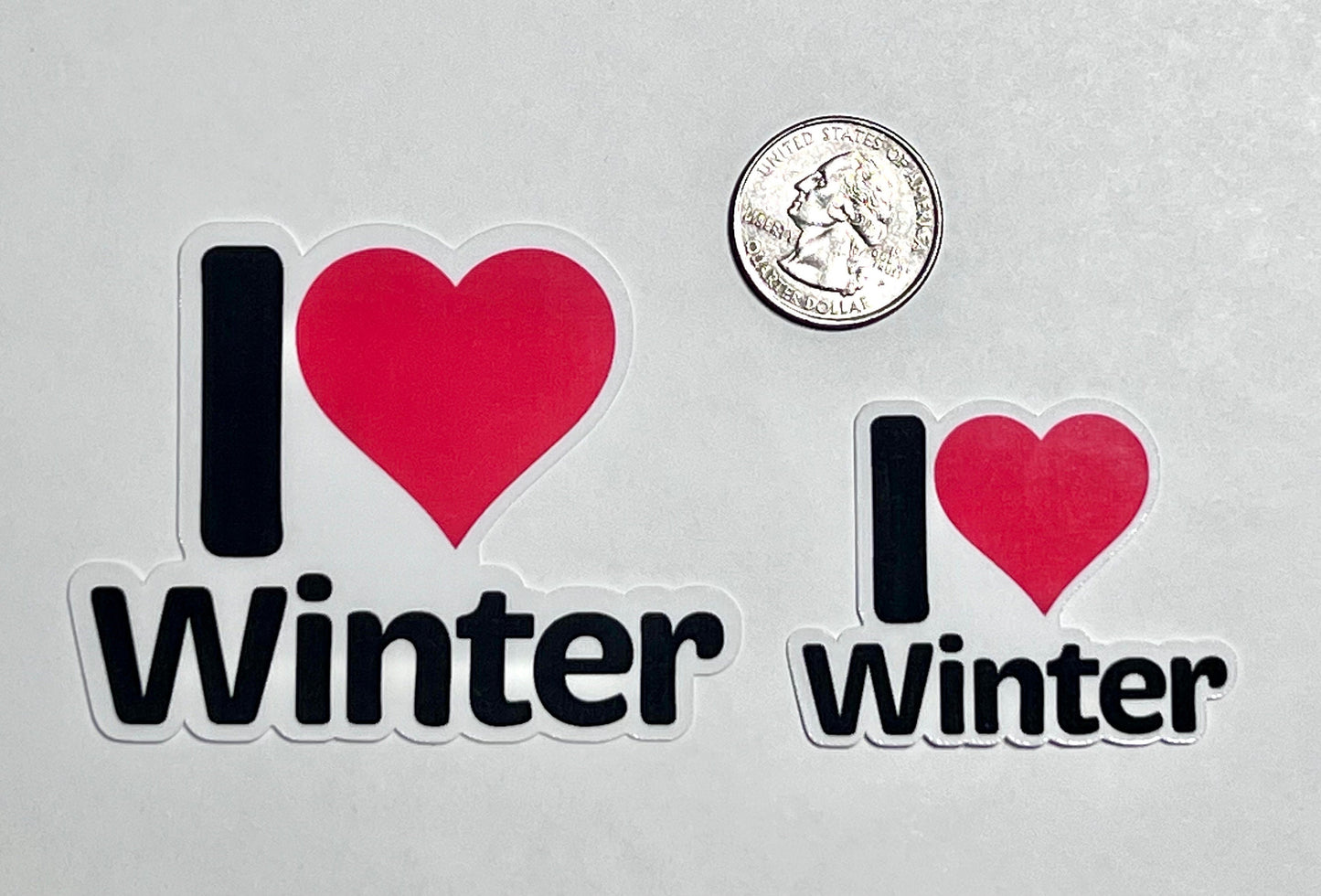 I Heart Winter Vinyl Sticker image 2
