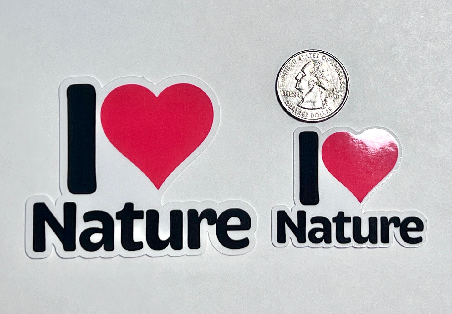 I Love Nature Vinyl Sticker image 2