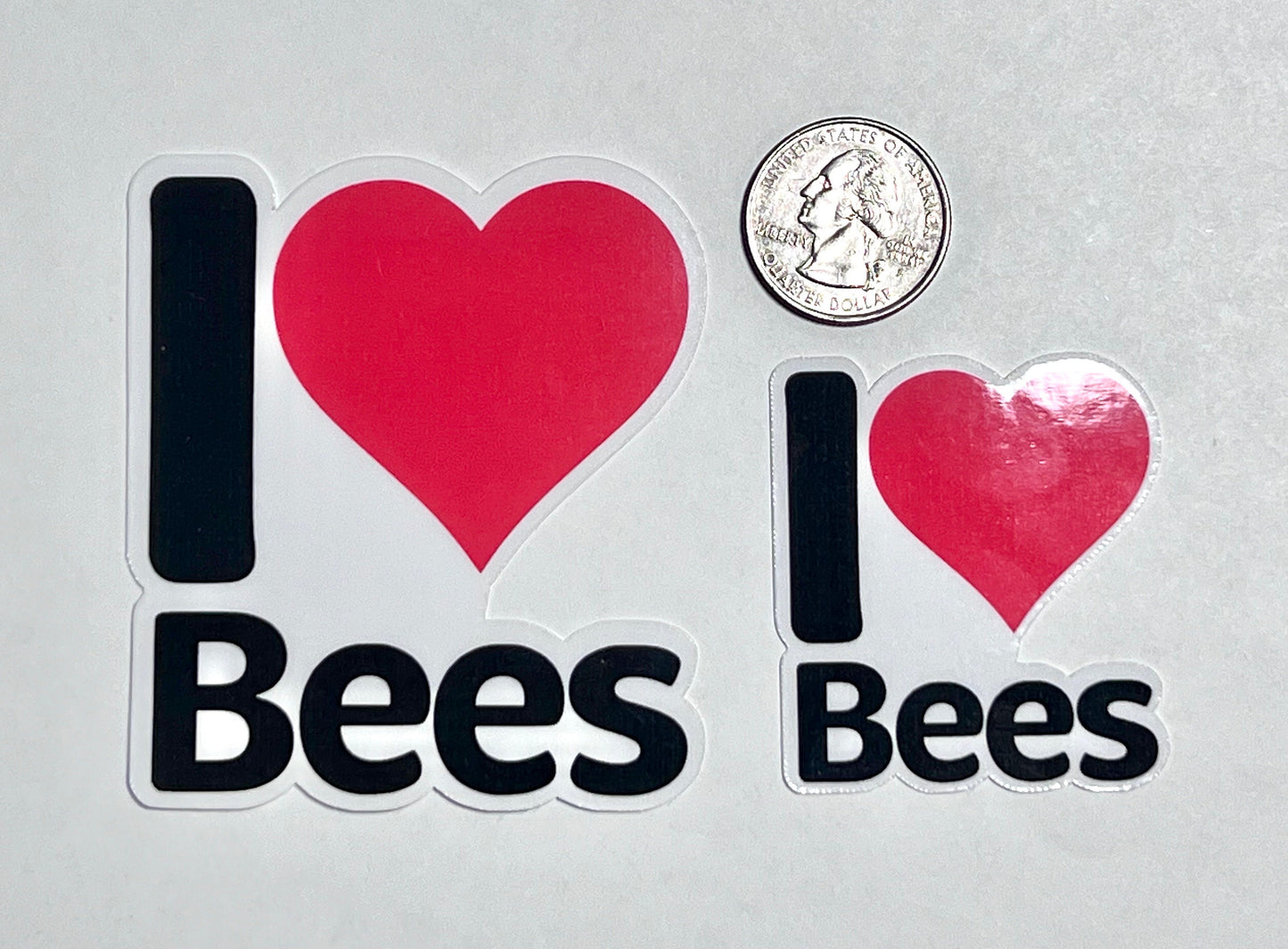 I Heart Bees Vinyl Sticker image 2