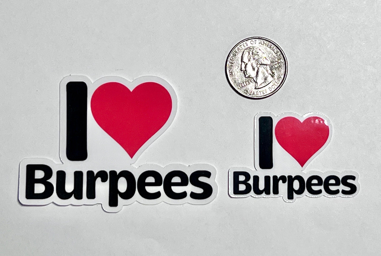 I Heart Burpees Vinyl Sticker image 2