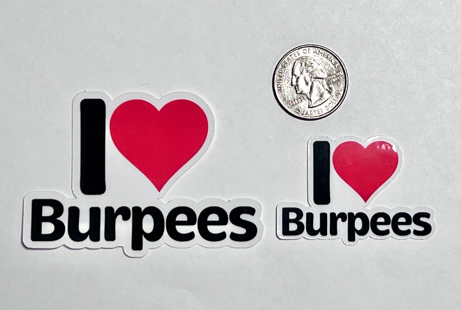 I Heart Burpees Vinyl Sticker image 2
