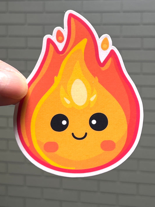 Flickering Flame Vinyl Sticker