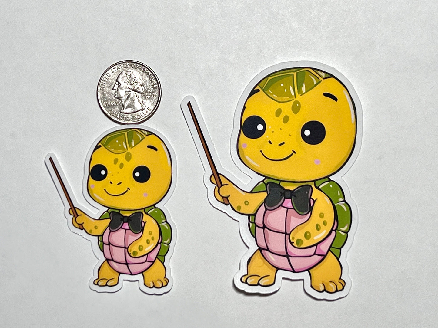 Conductor Turtle Vinyl Sticker image 2