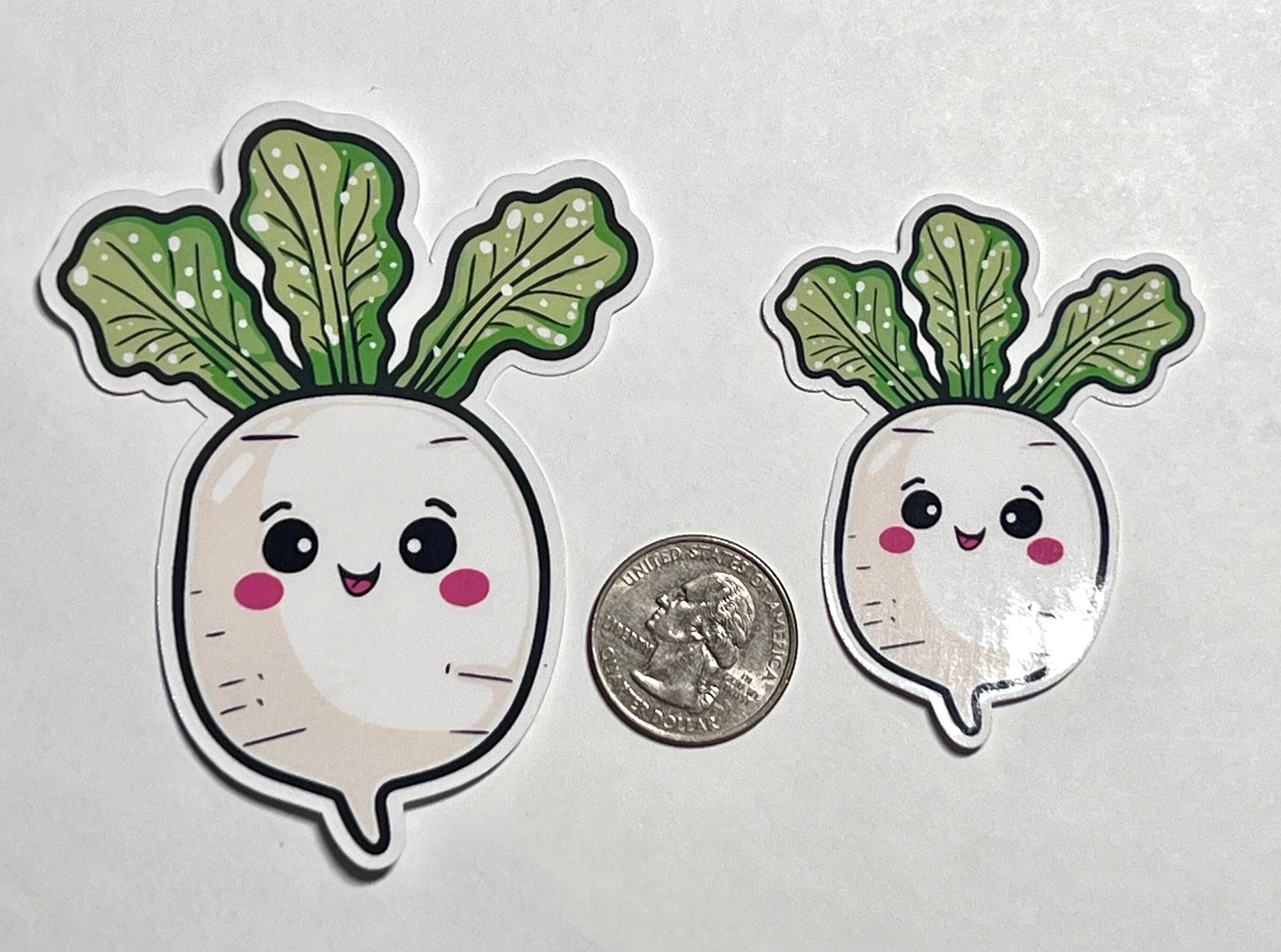 Daikon Radish Vinyl Sticker image 2