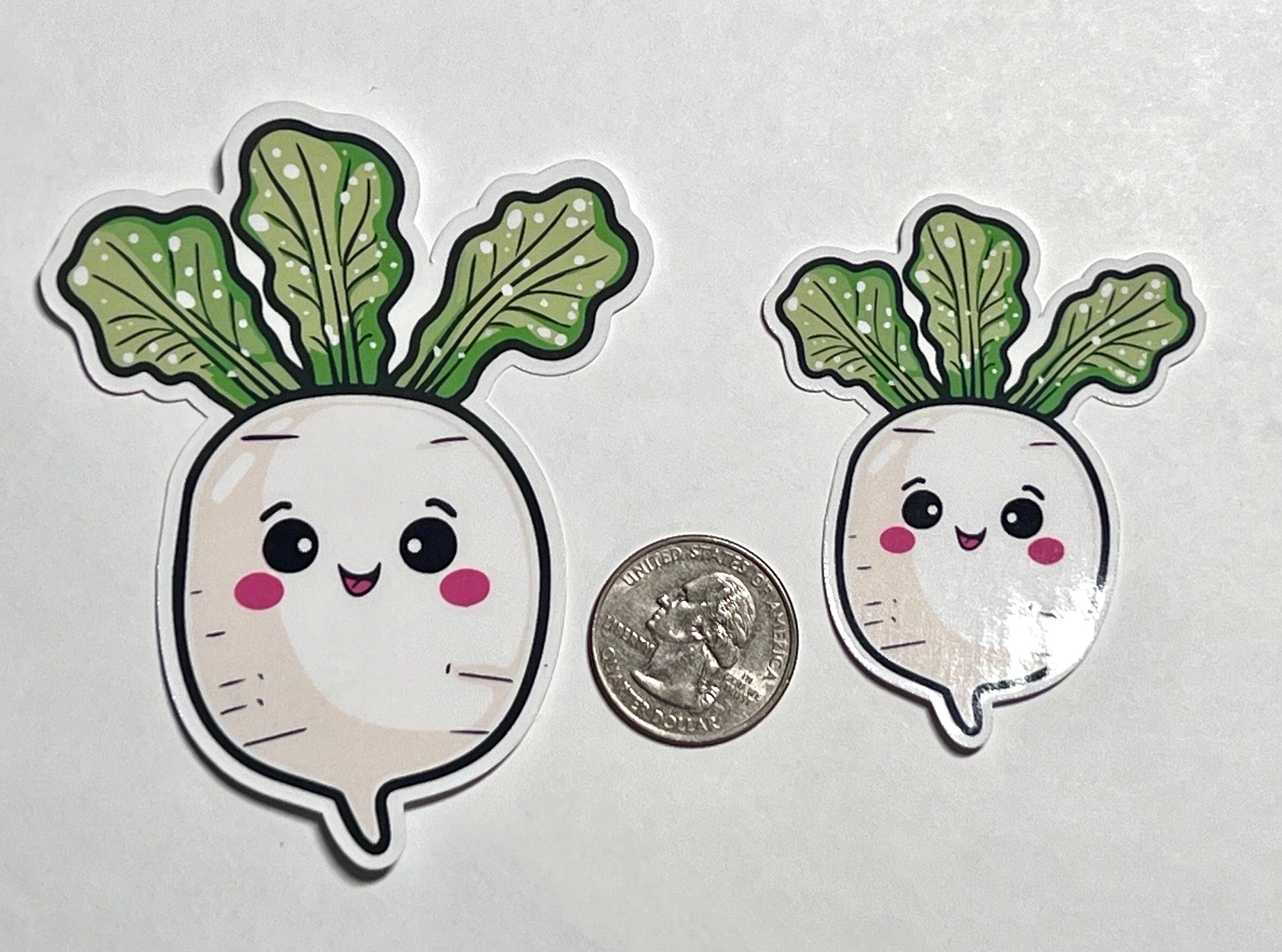 Daikon Radish Vinyl Sticker image 2