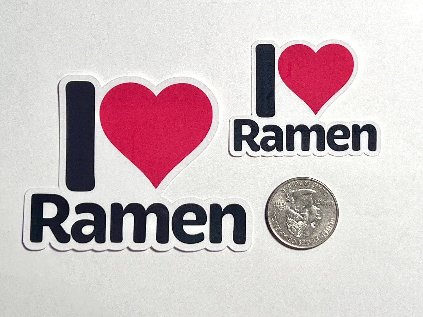 I Heart Ramen Vinyl Sticker image 2
