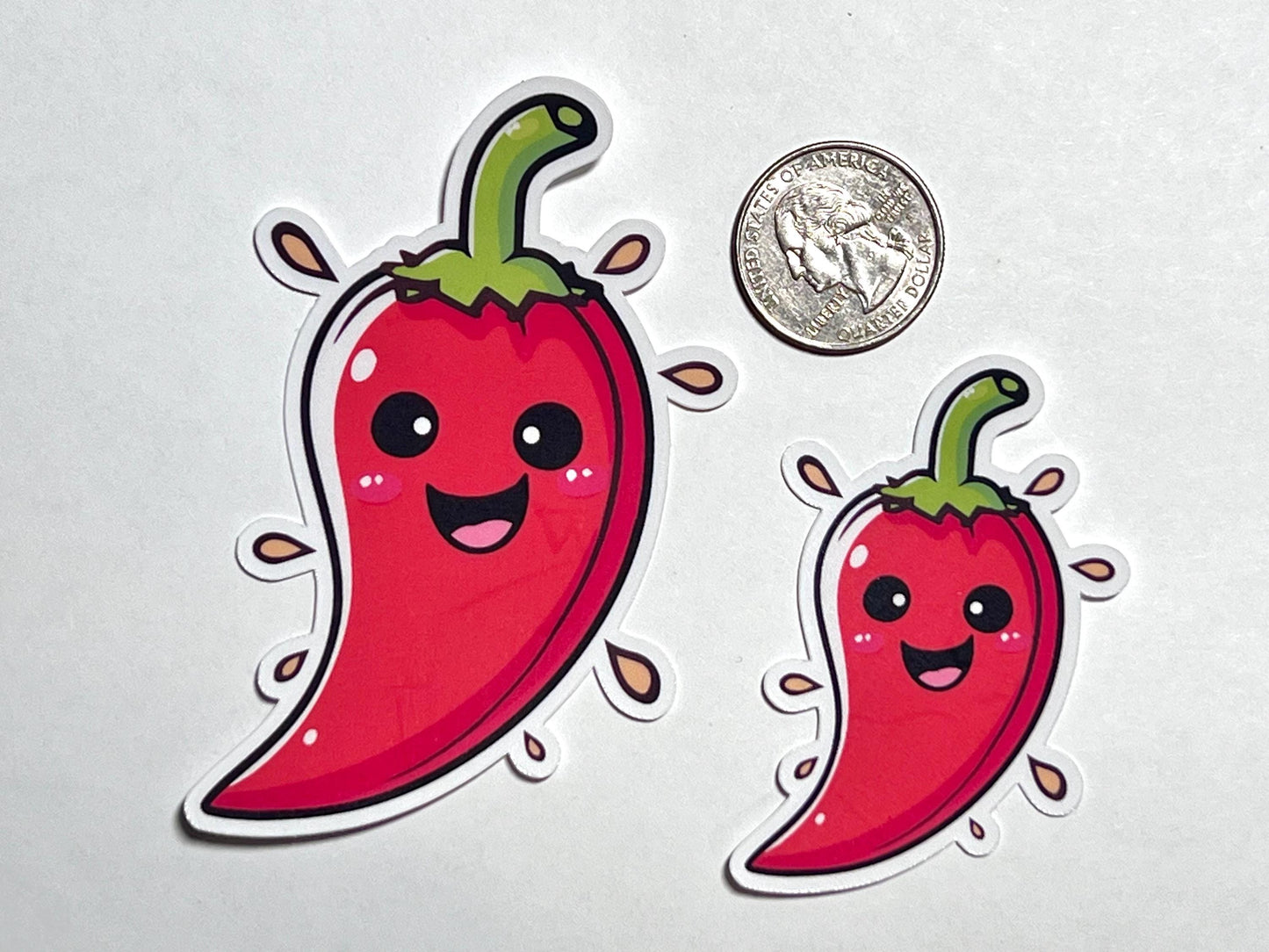 Red Chili Pepper Vinyl Sticker image 2