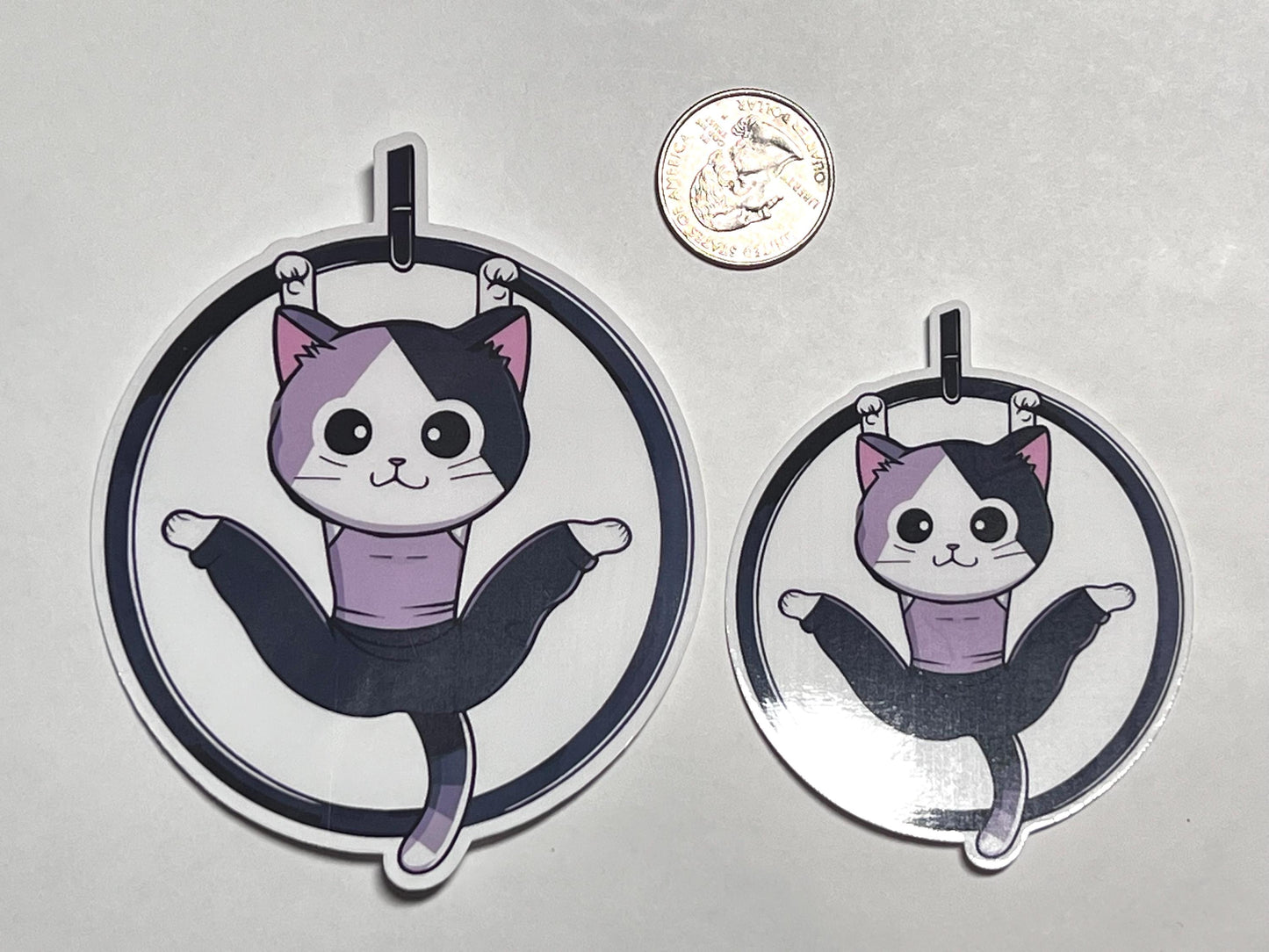 Lyra Aerial Cat Vinyl Sticker image 2