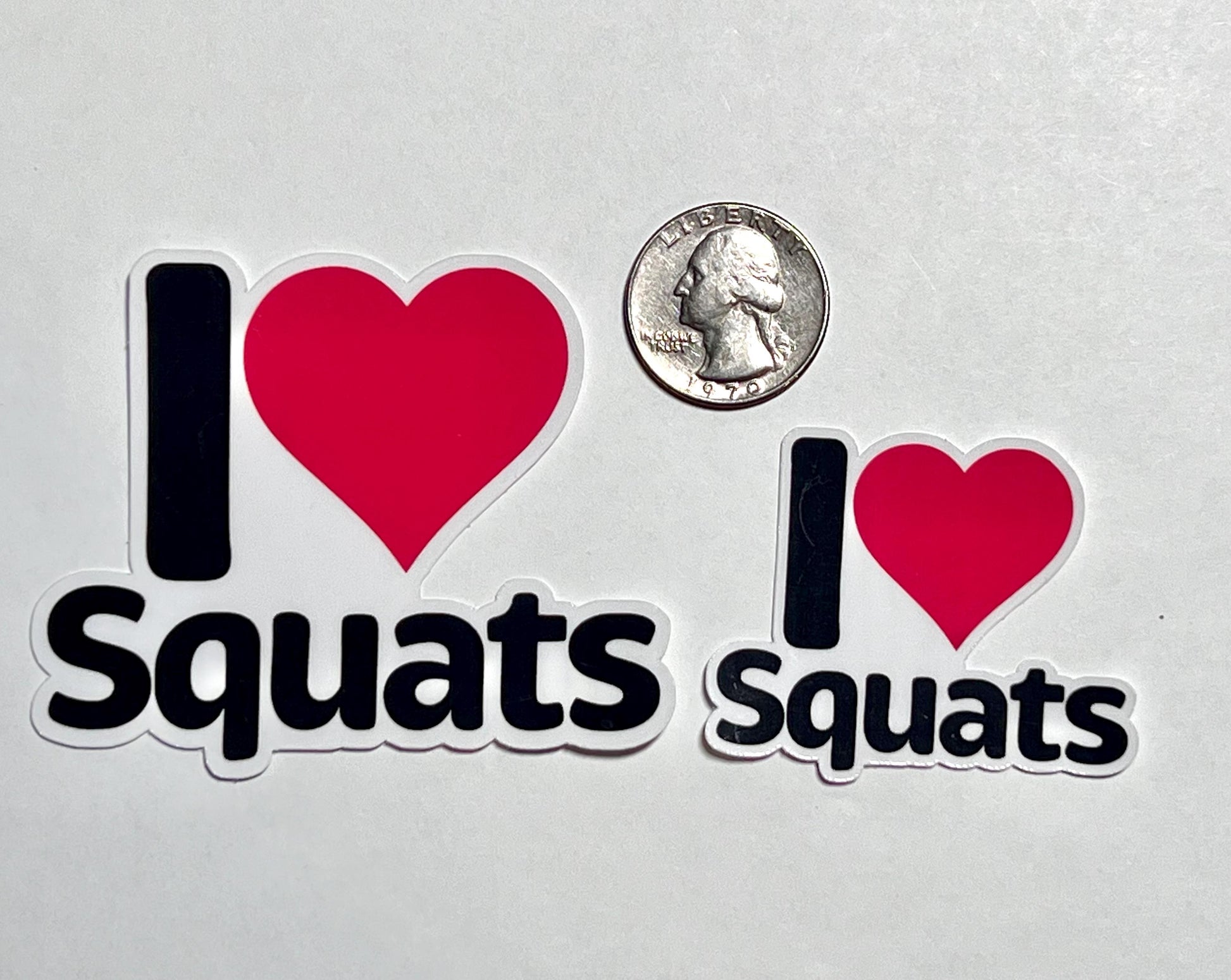 I Heart Squats Vinyl Sticker image 2