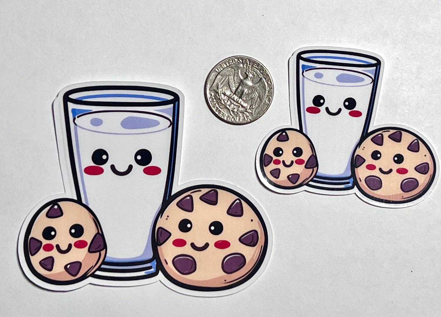 Glass Milk Cookies Vinyl Sticker image 2