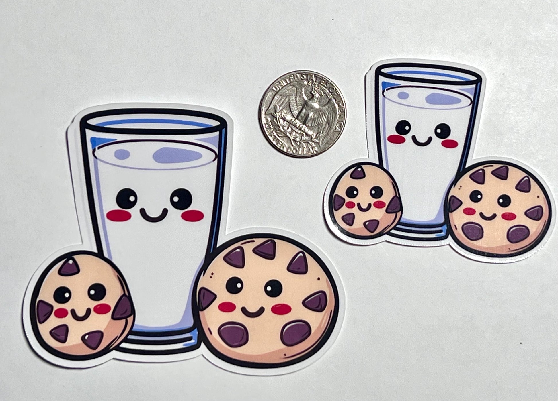Glass Milk Cookies Vinyl Sticker image 2