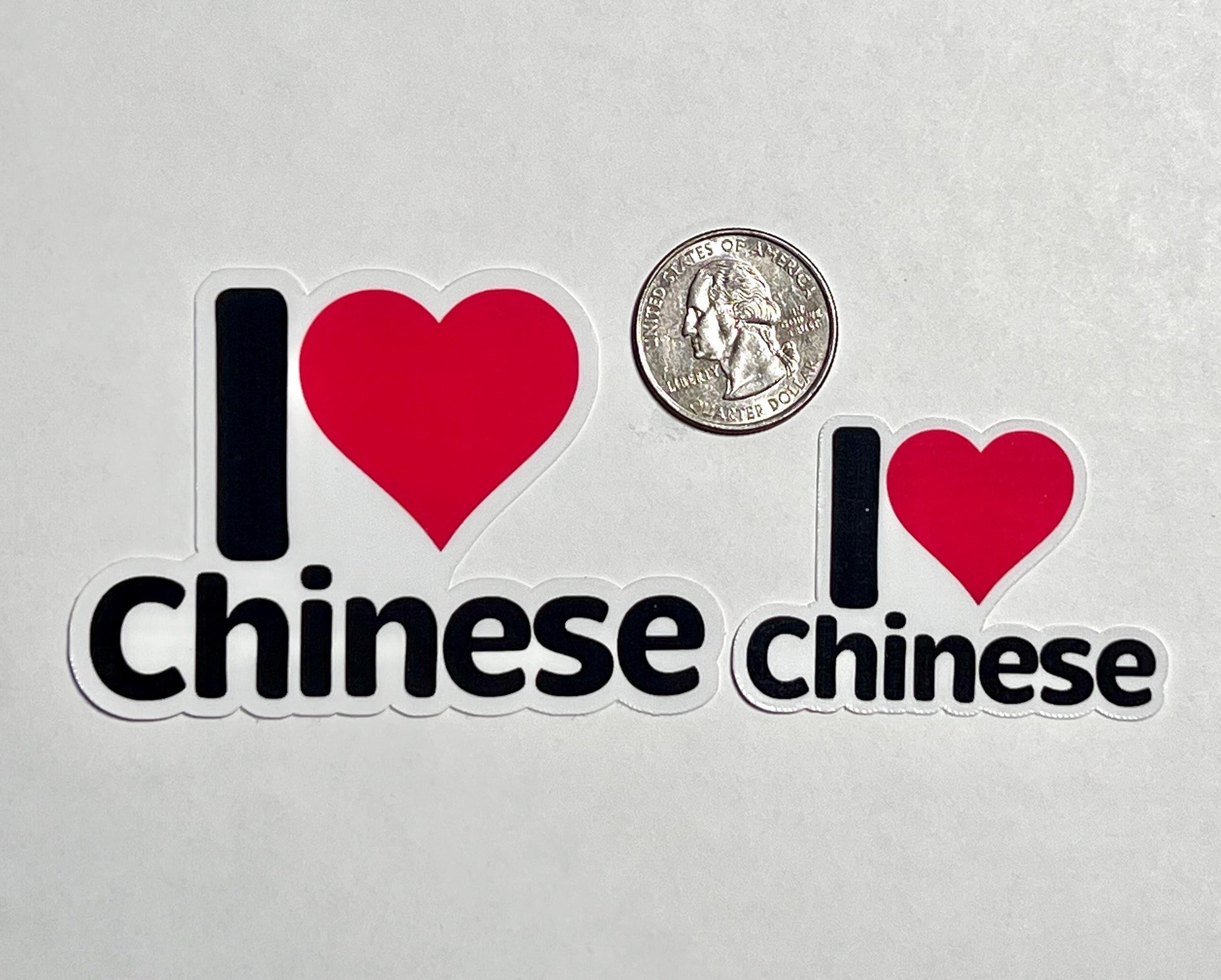 I Love Chinese Vinyl Sticker image 2