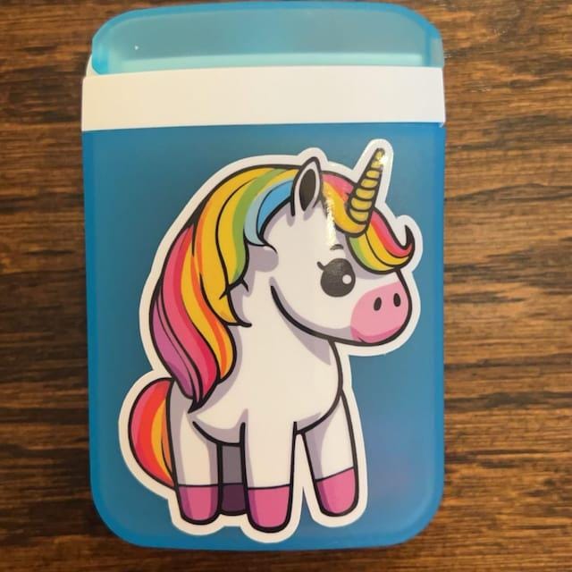 Rainbow Unicorn Vinyl Sticker image 3