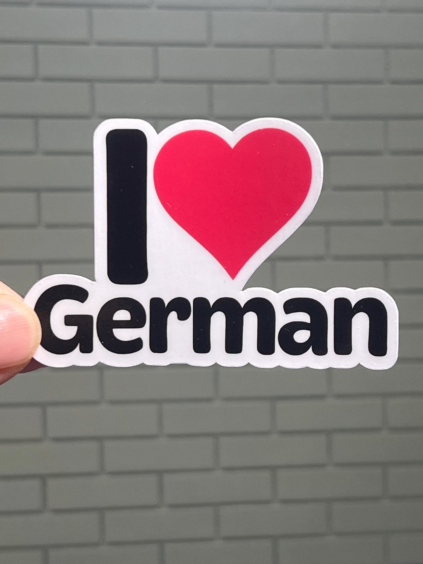 I love German Vinyl Sticker