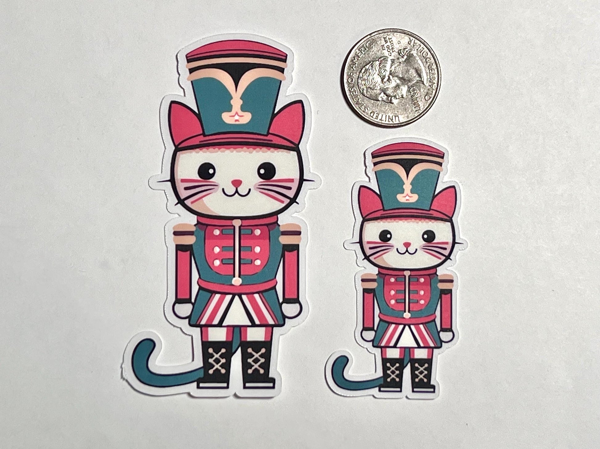 Nutcracker Cat Vinyl Sticker image 2