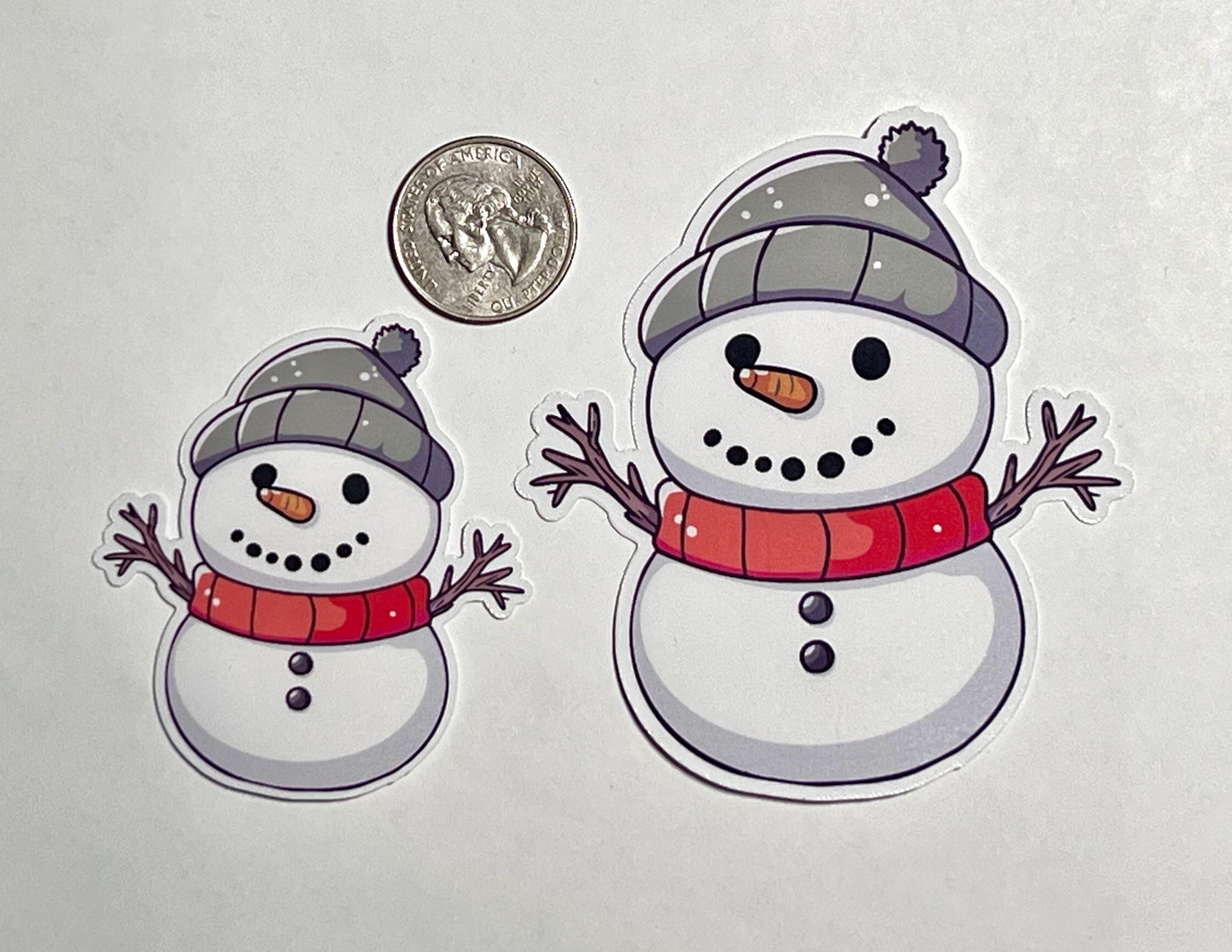 Snowman Vinyl Sticker image 2