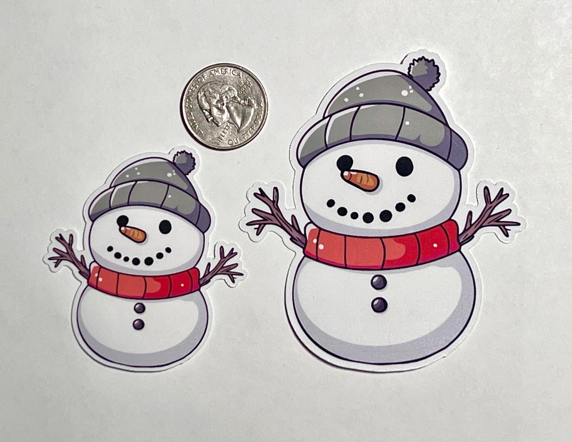 Snowman Vinyl Sticker image 2