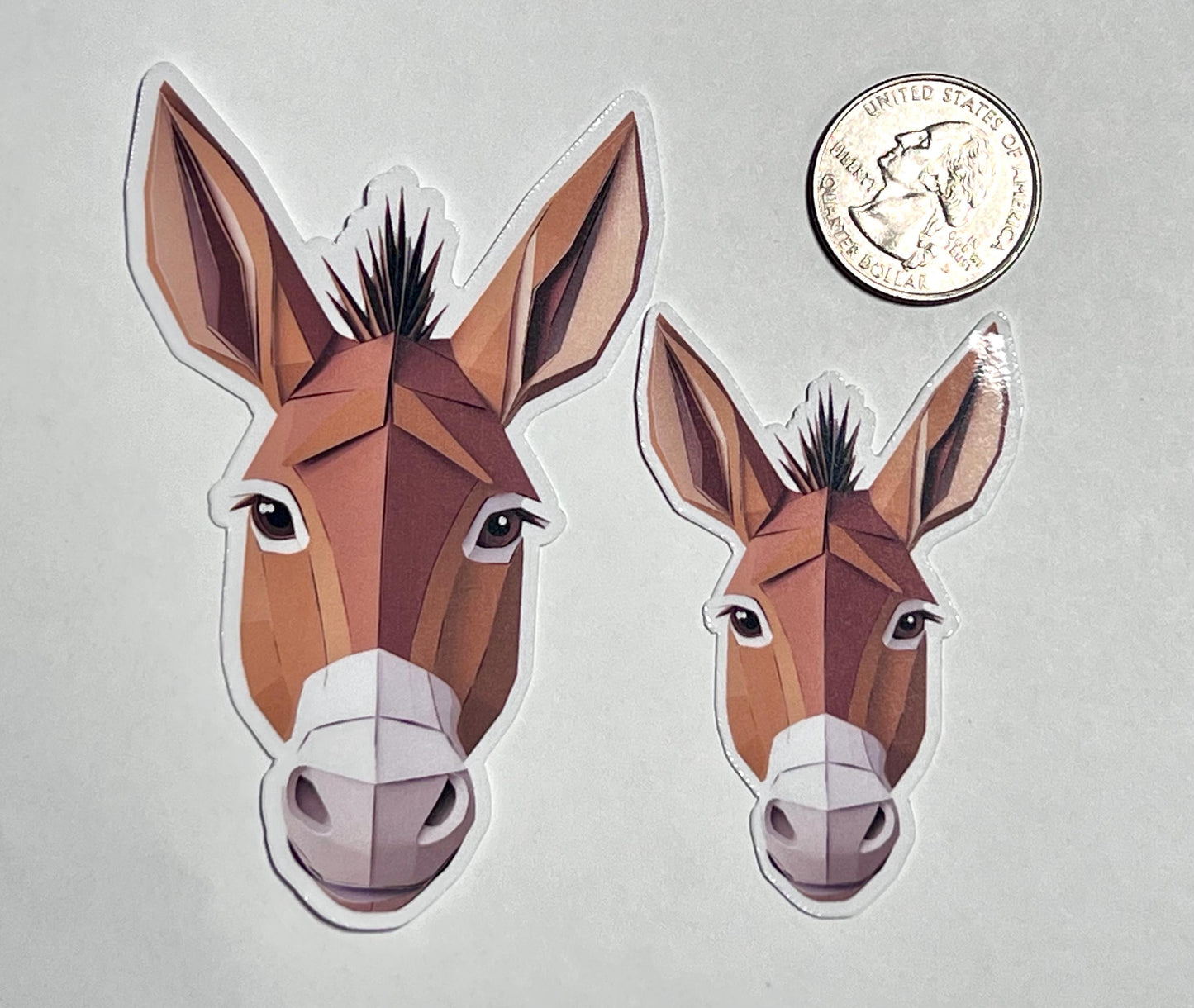 Donkey Head Vinyl Sticker image 2