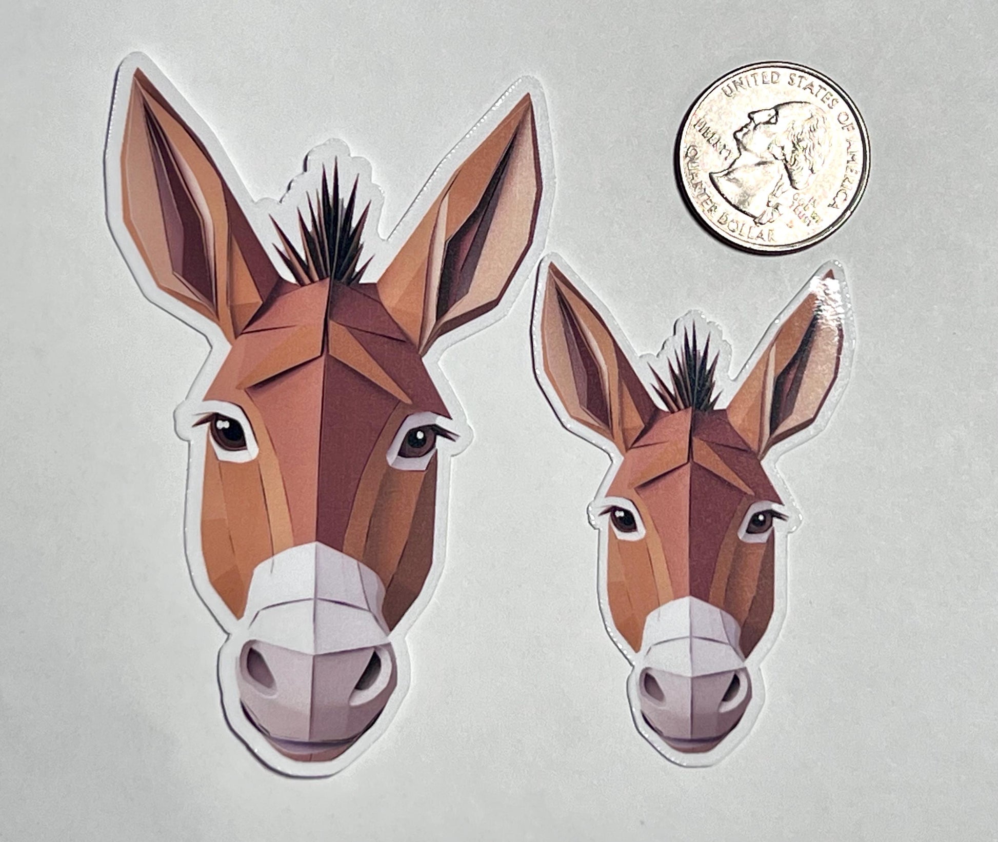Donkey Head Vinyl Sticker image 2