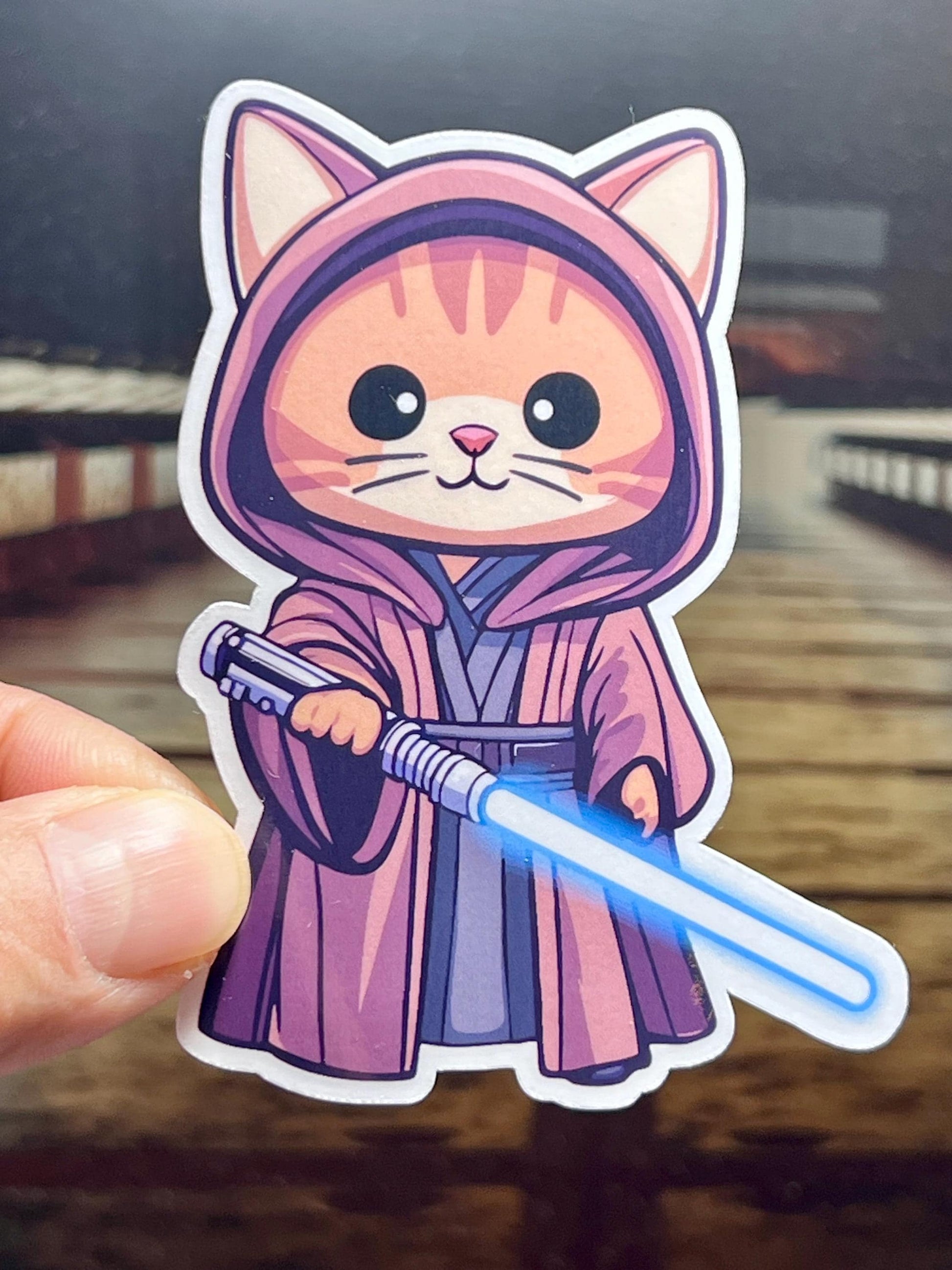Star Cat Knight Vinyl Sticker