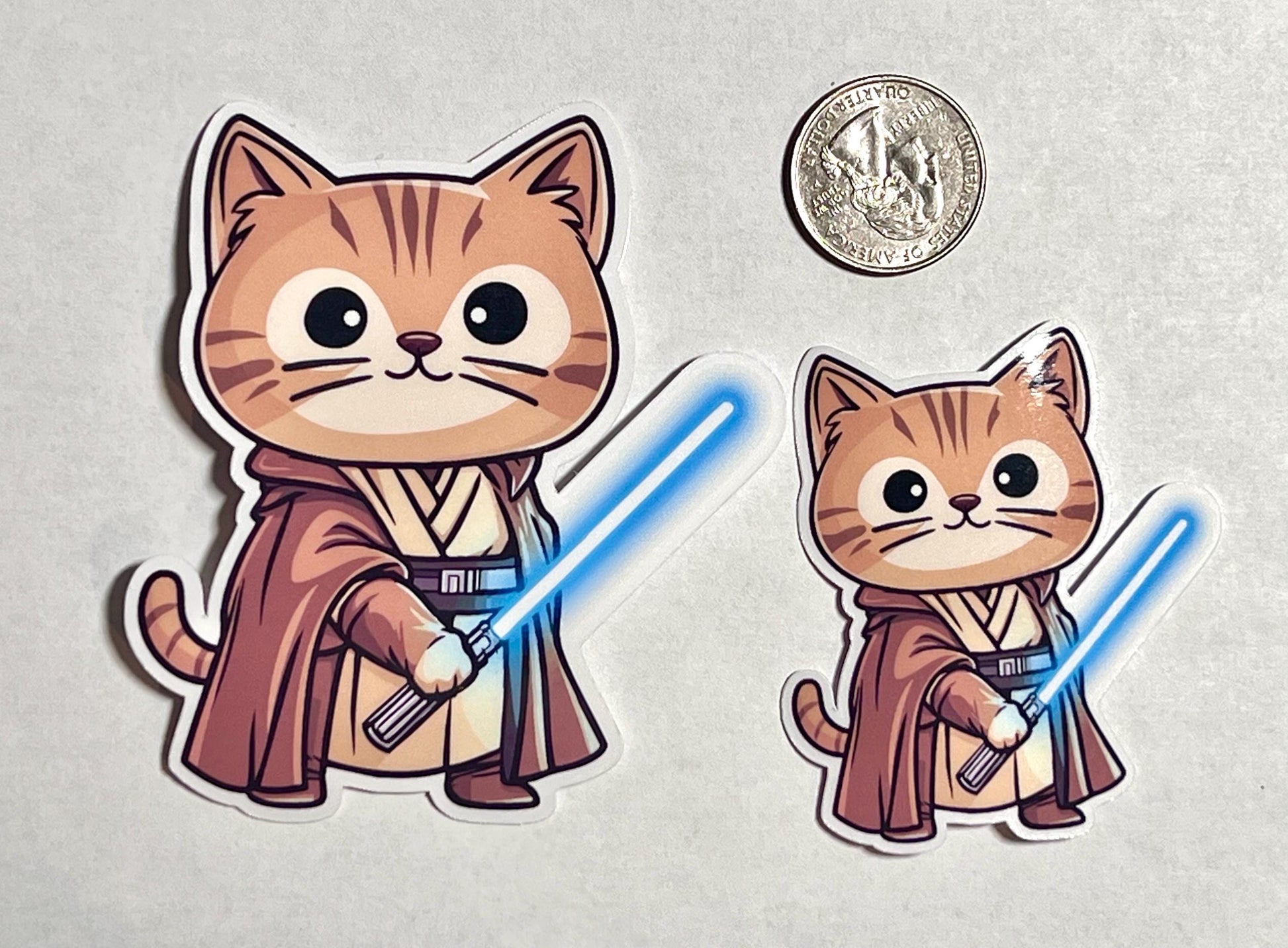 Star Cat Knight Vinyl Sticker image 3