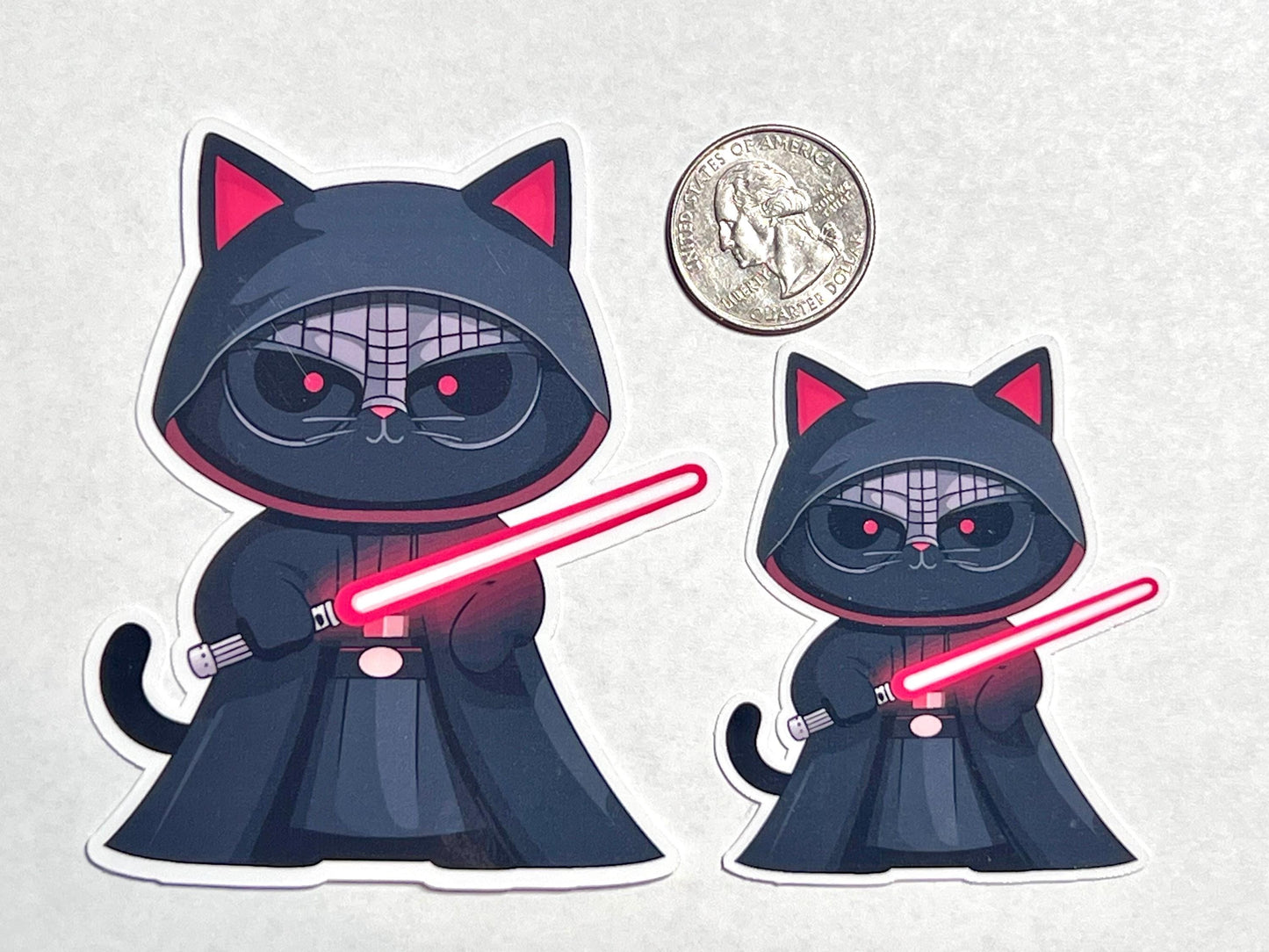 Dark Lord Cat Vinyl Sticker image 2