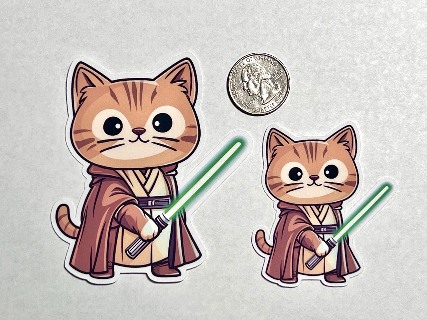 Star Cat Knight Vinyl Sticker image 4