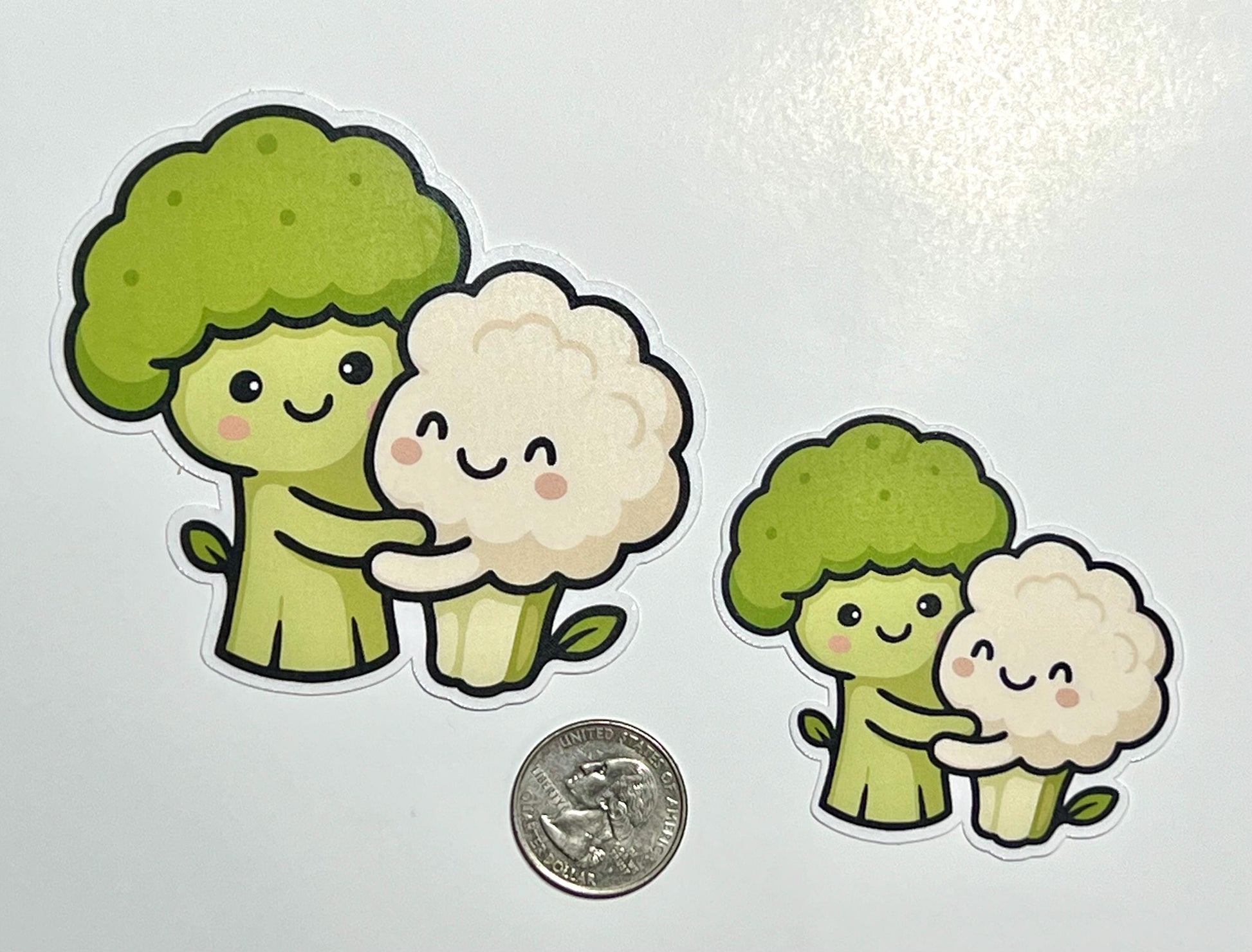 Broccoli Cauliflower Vinyl Sticker image 2