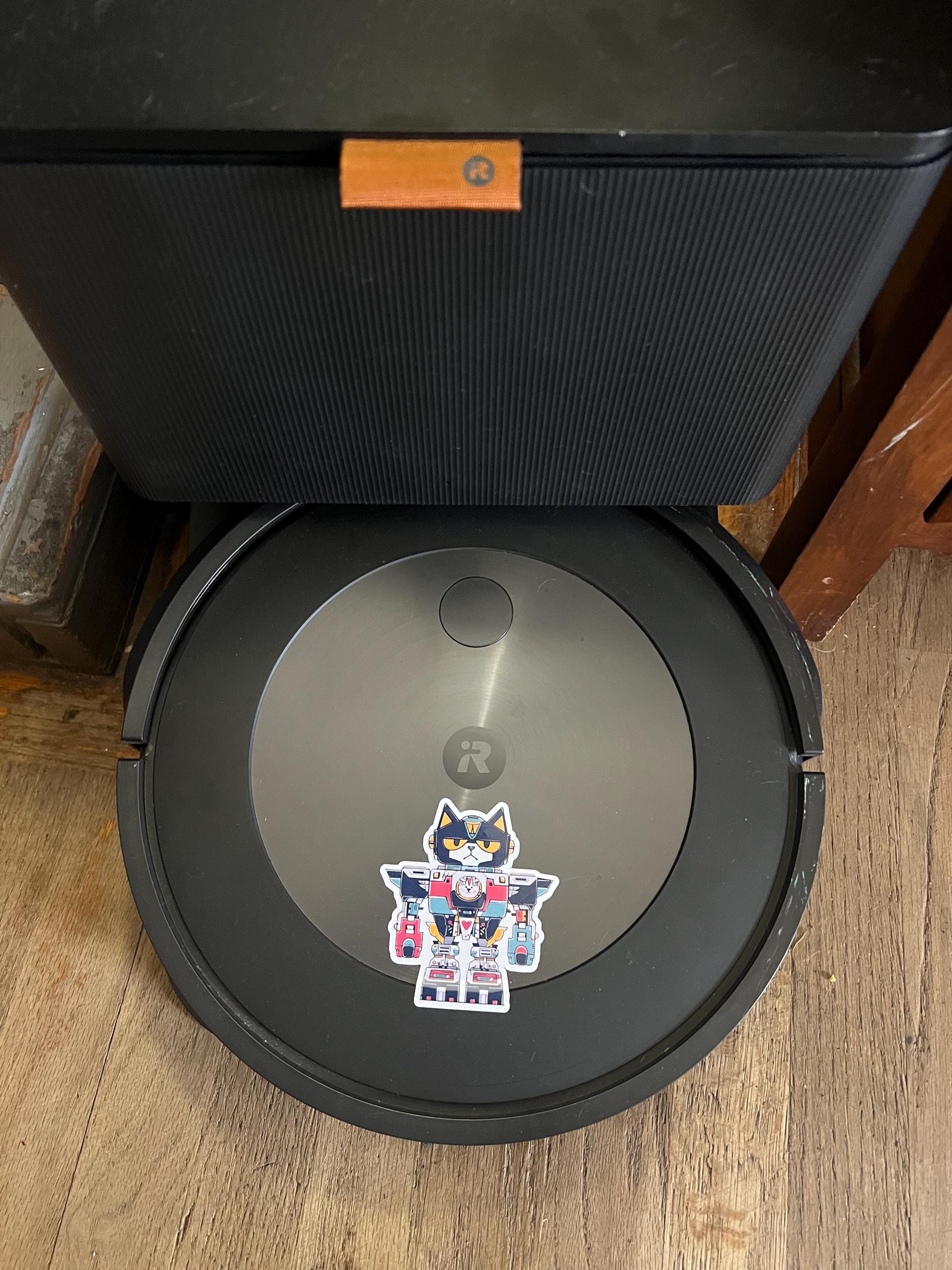 Robot Cat Vinyl Sticker image 3