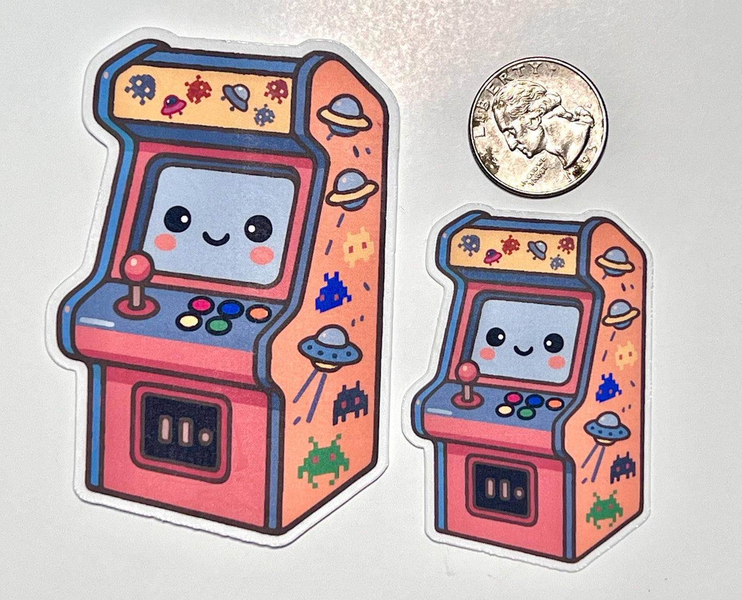 Retro Arcade Machine Vinyl Sticker image 2