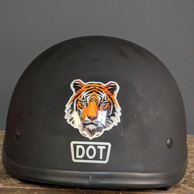 Geometric Tiger Head Vinyl Sticker image 4