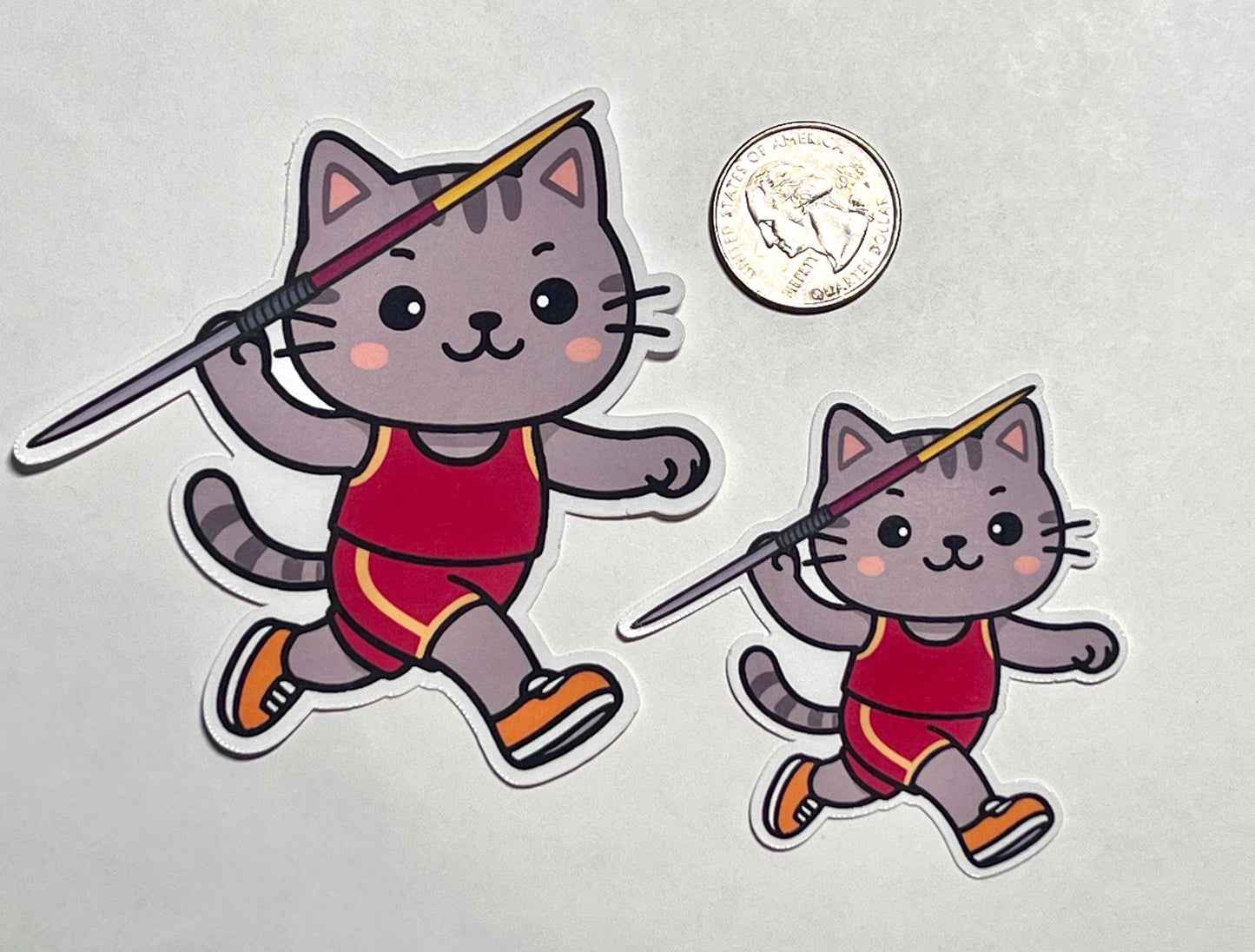 Javelin Cat Vinyl Sticker image 2
