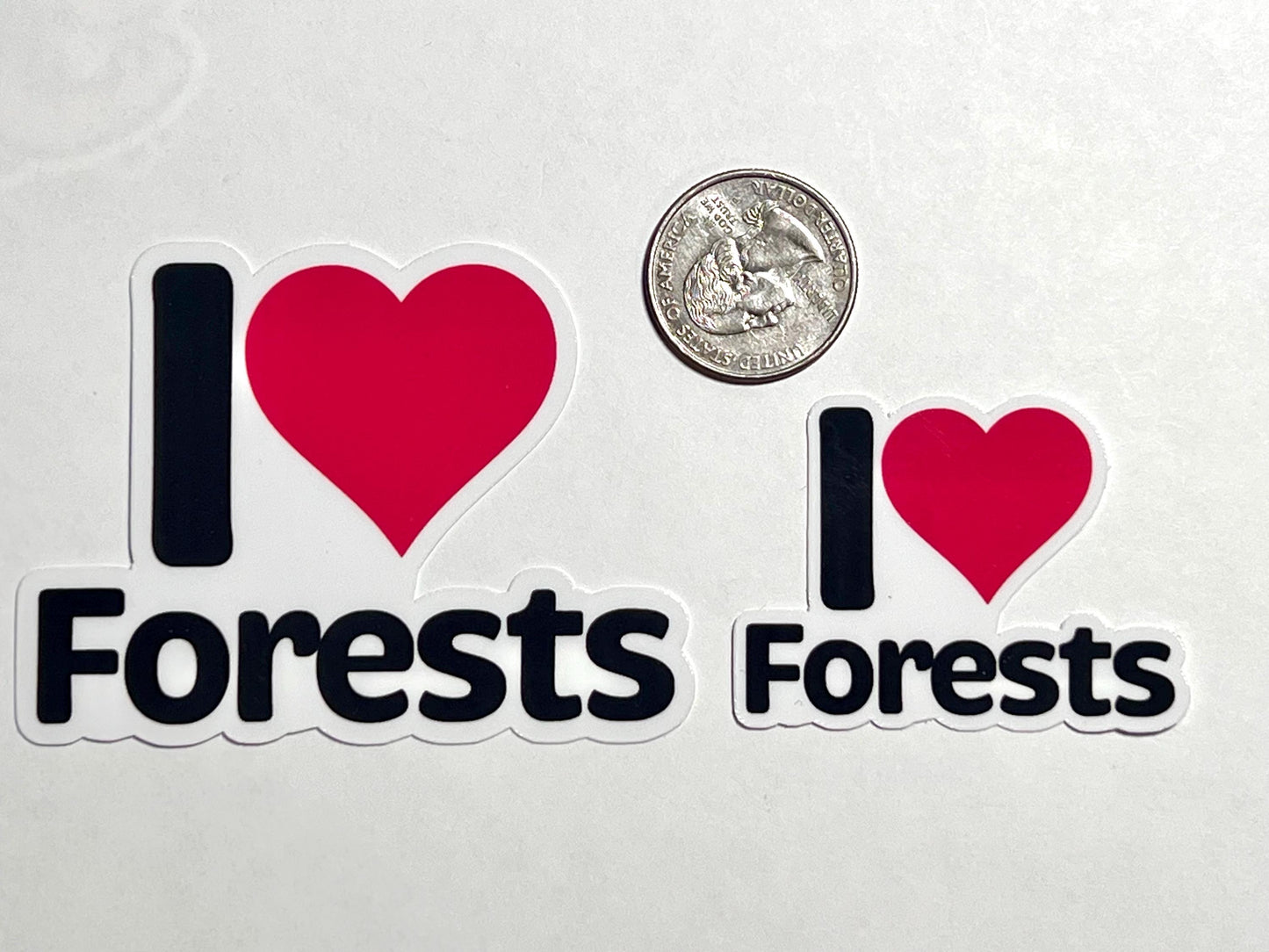 I Heart Forests Vinyl Sticker image 2