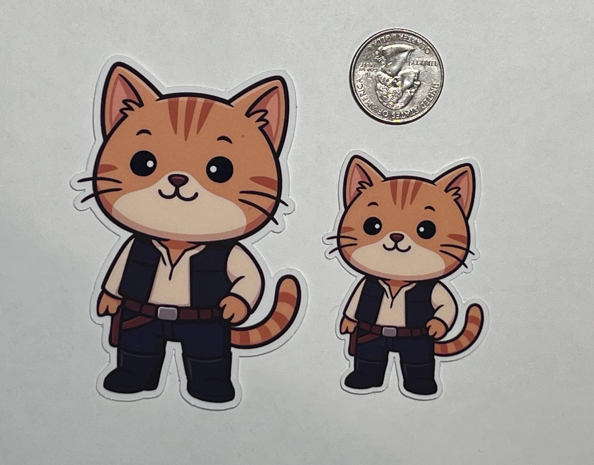 Space Smuggler Cat Vinyl Sticker image 2