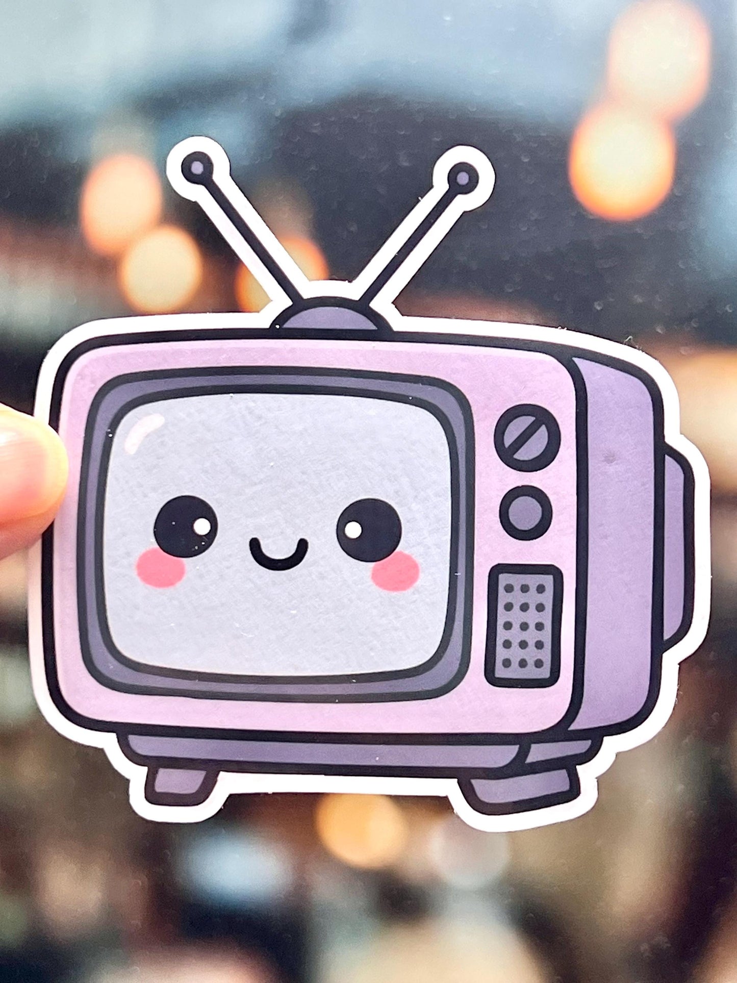 Retro Television Vinyl Sticker