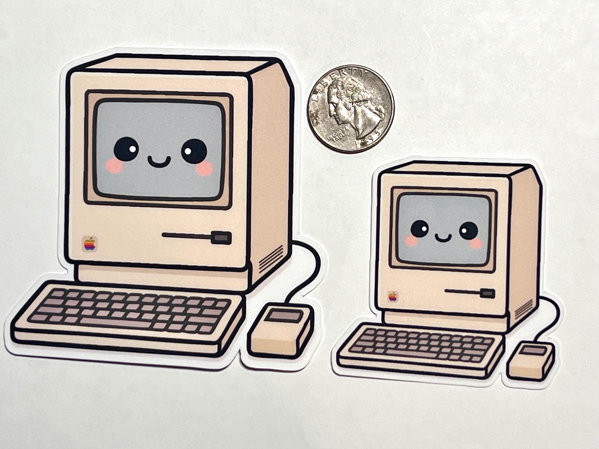 Retro Macintosh Computer Vinyl Sticker image 2