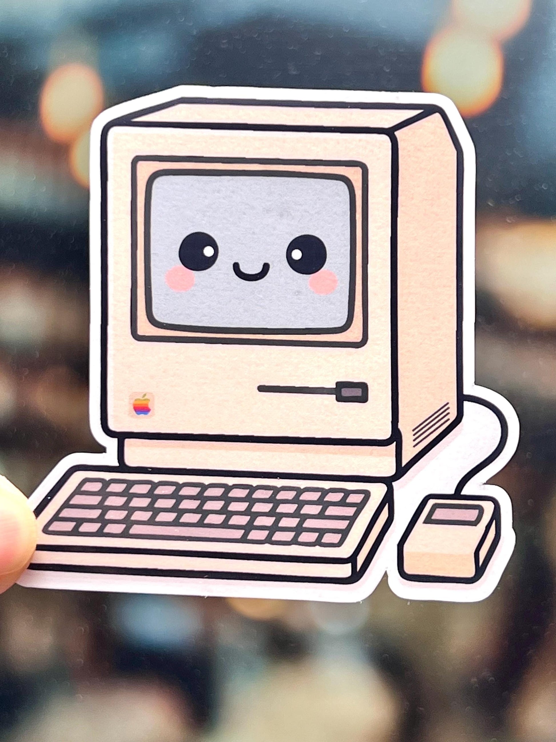 Retro Macintosh Computer Vinyl Sticker
