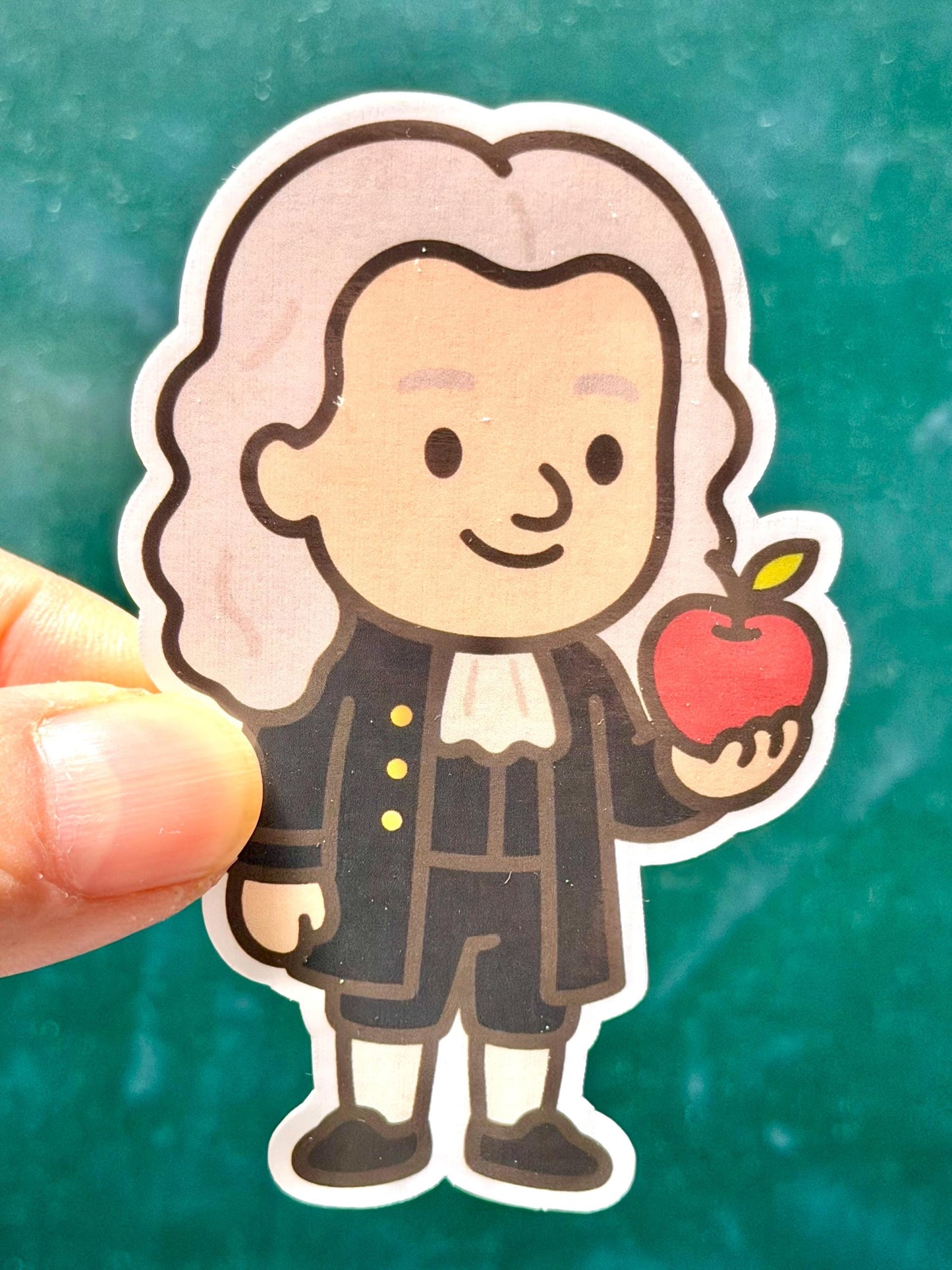 Isaac Newton Vinyl Sticker