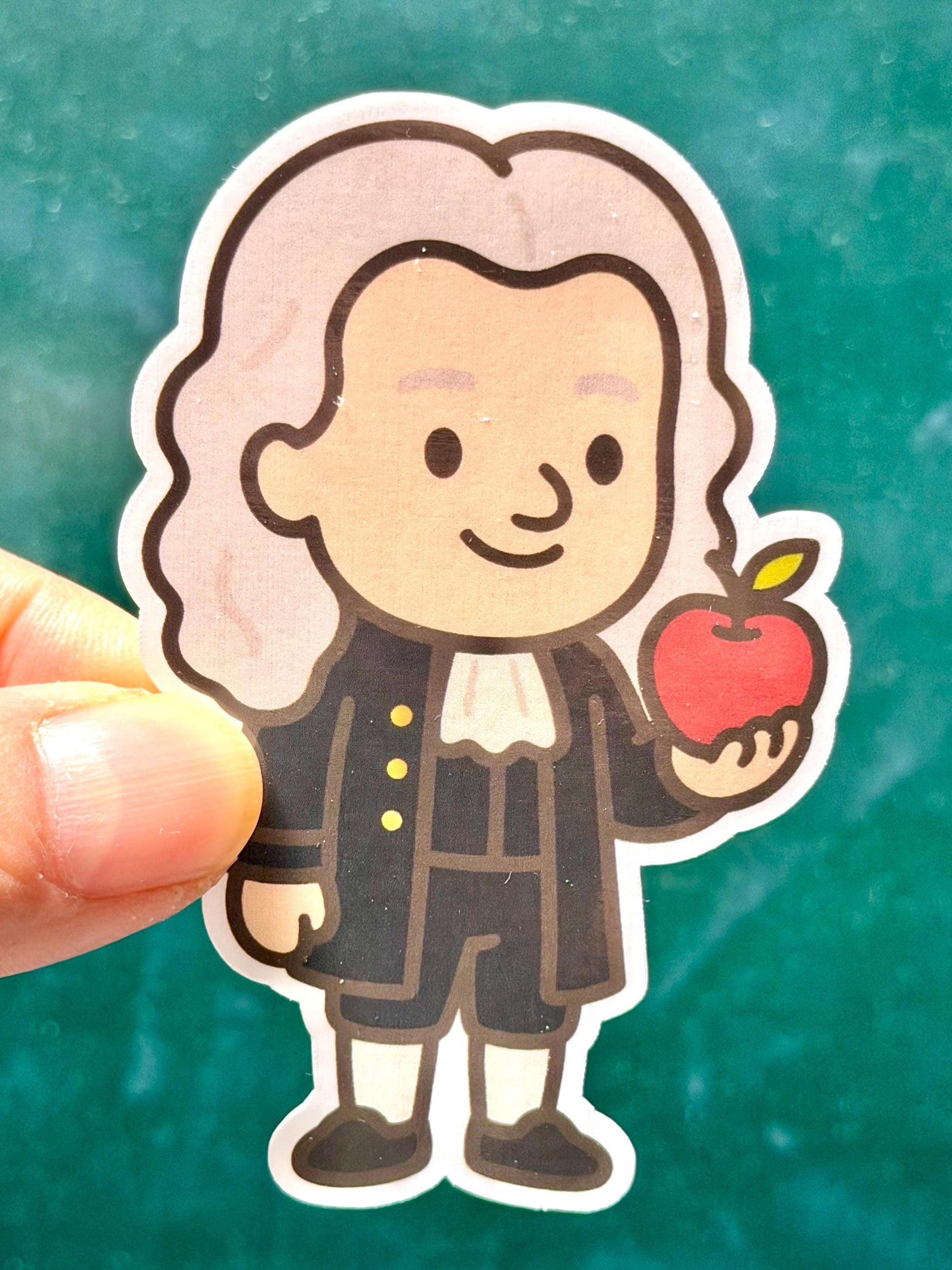 Isaac Newton Vinyl Sticker