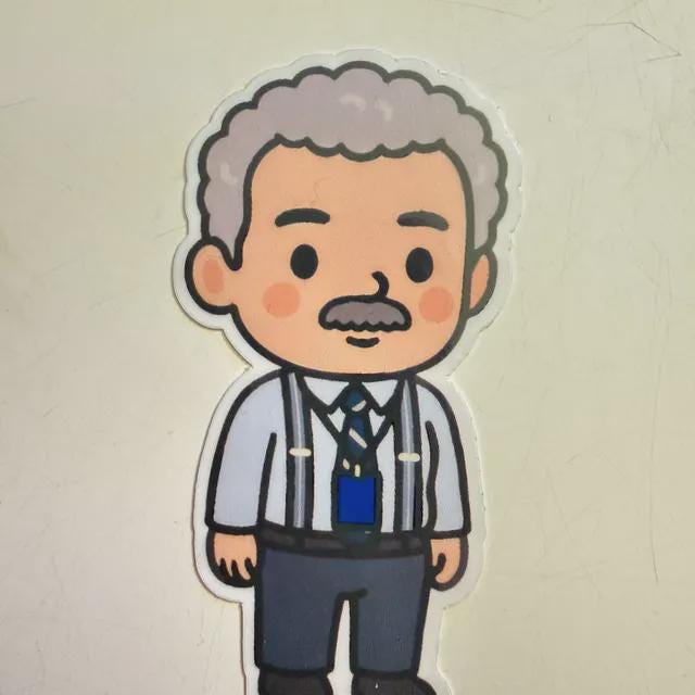 Irving B. Suit Vinyl Sticker image 3