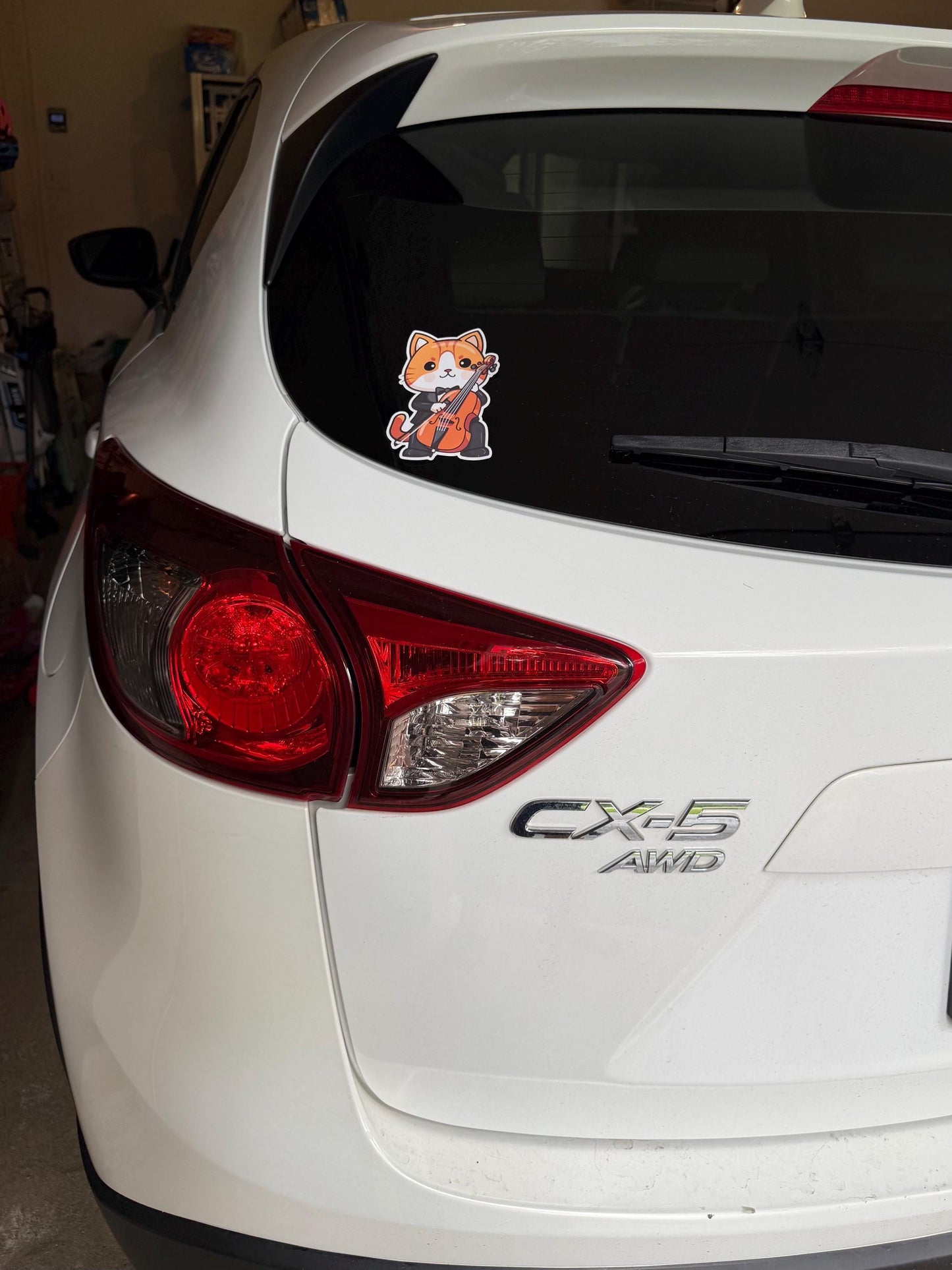 Cello Cat Vinyl Sticker image 4