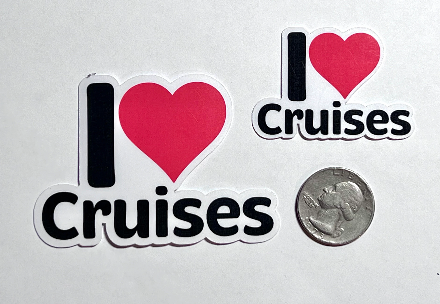 I Love Cruises Sticker | I Heart Cruises Vinyl Sticker