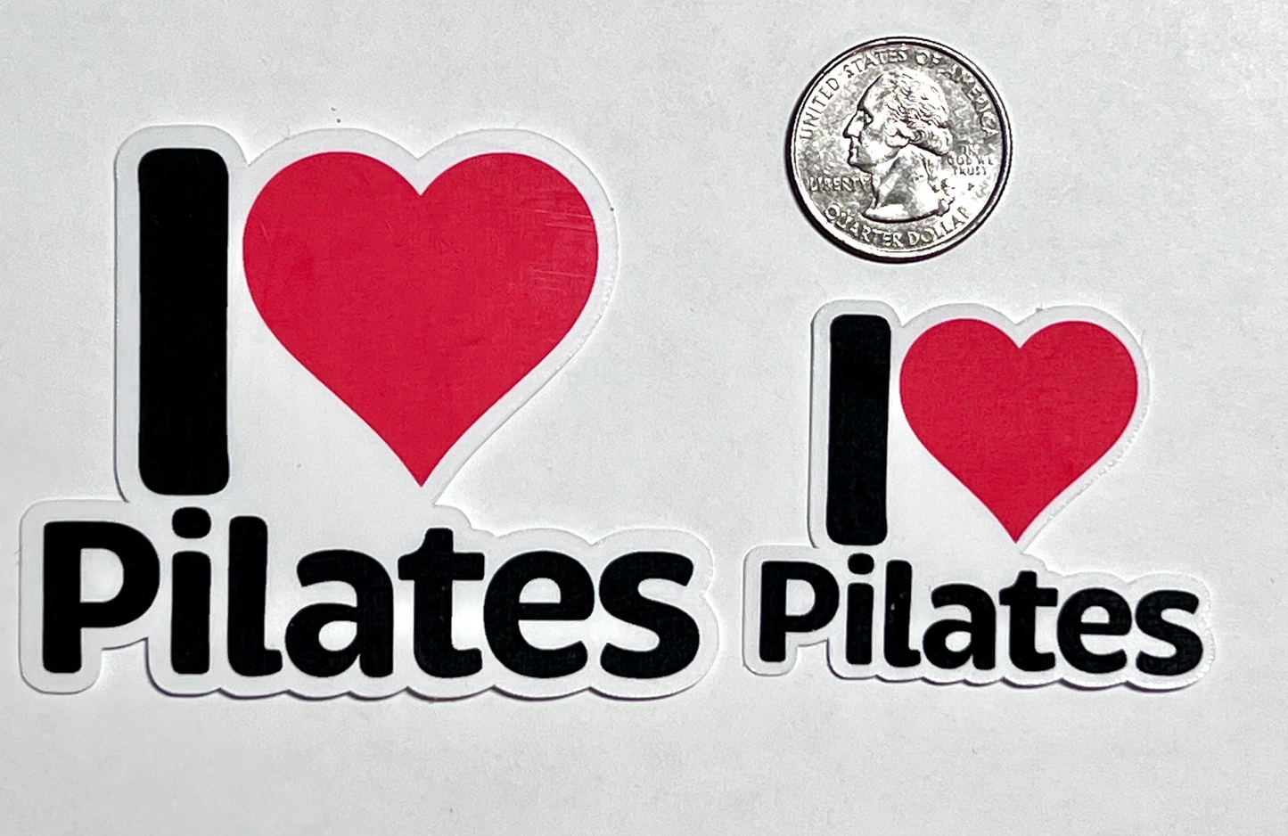 I love Pilates Sticker | I Heart Pilates Vinyl Sticker | Fitness Lifestyle