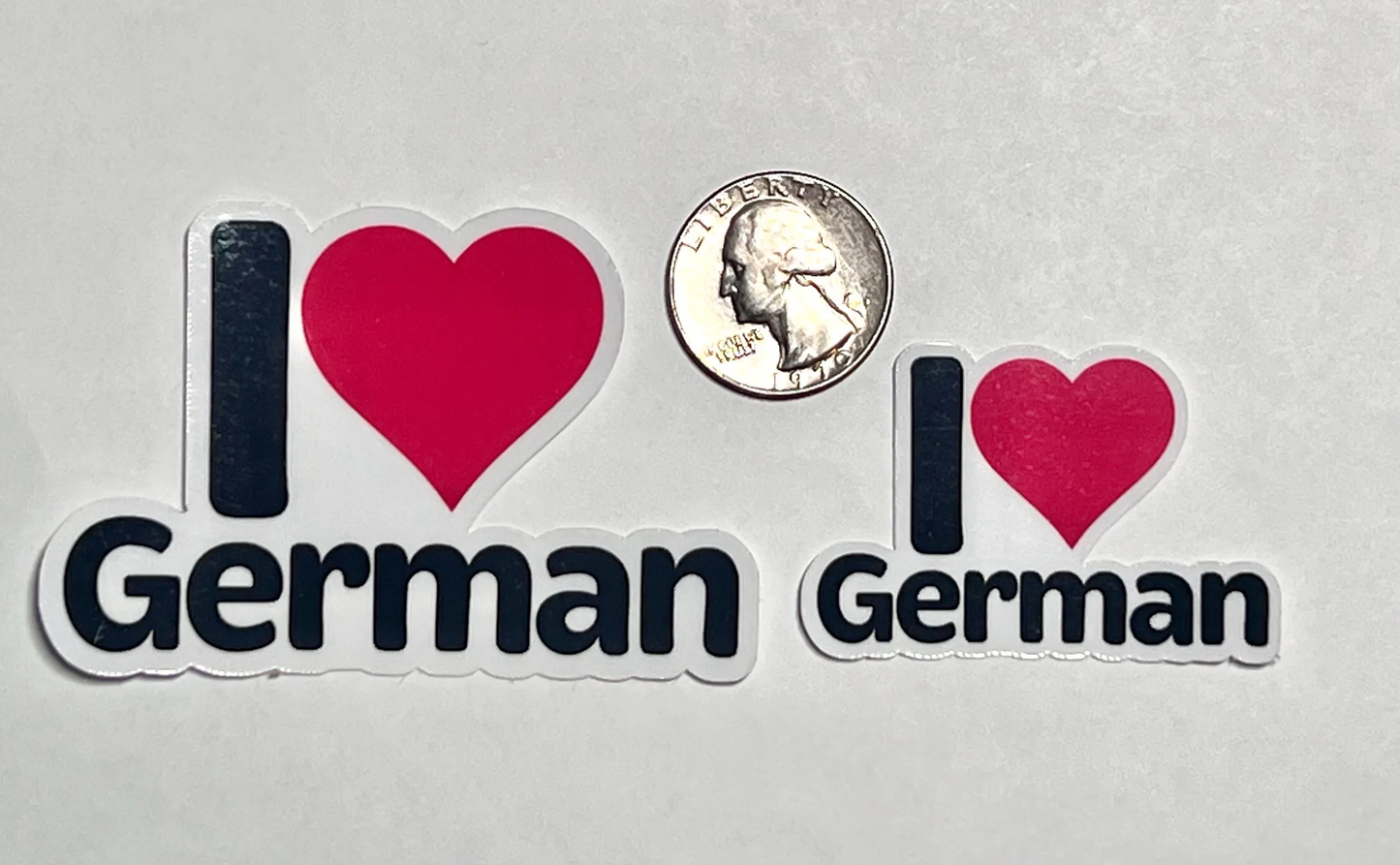 I love German Sticker | I Heart German Vinyl Sticker | German Language Teacher Gift